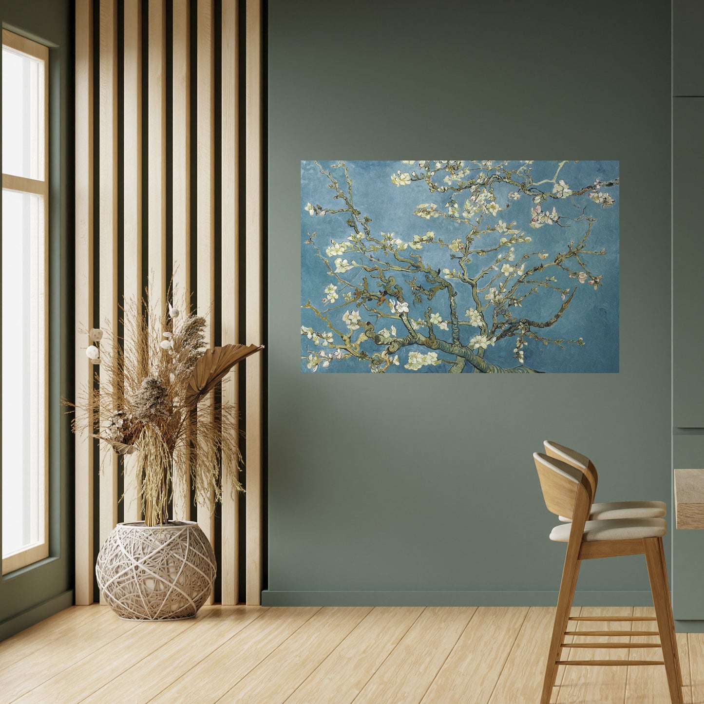 Poster orizzontale stacca e attacca "FIORI DI MANDORLO"