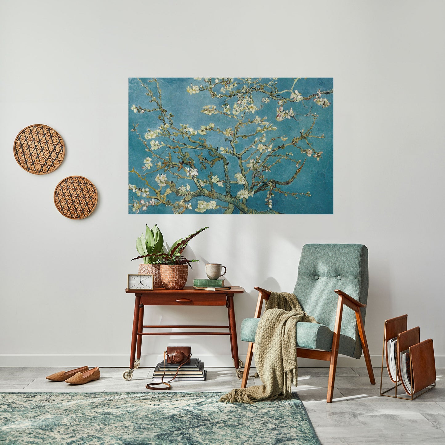 Poster orizzontale stacca e attacca "FIORI DI MANDORLO"
