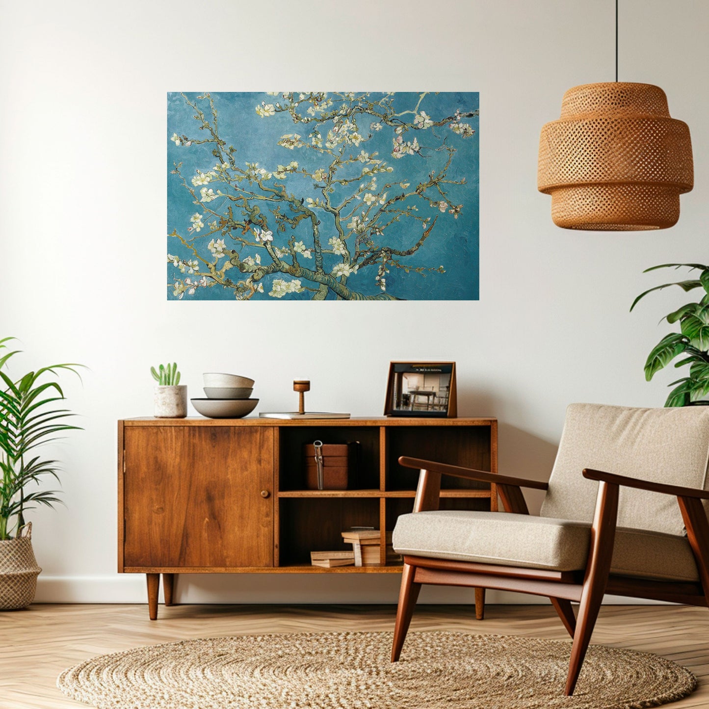 Poster orizzontale stacca e attacca "FIORI DI MANDORLO"
