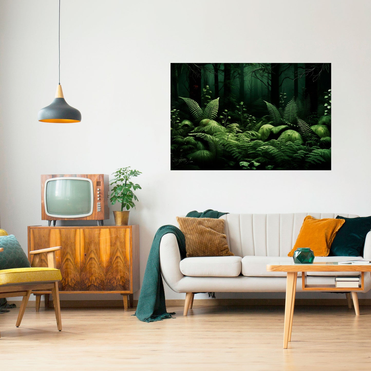 Poster orizzontale staccabile e attaccabile FOREST OF DREAMS