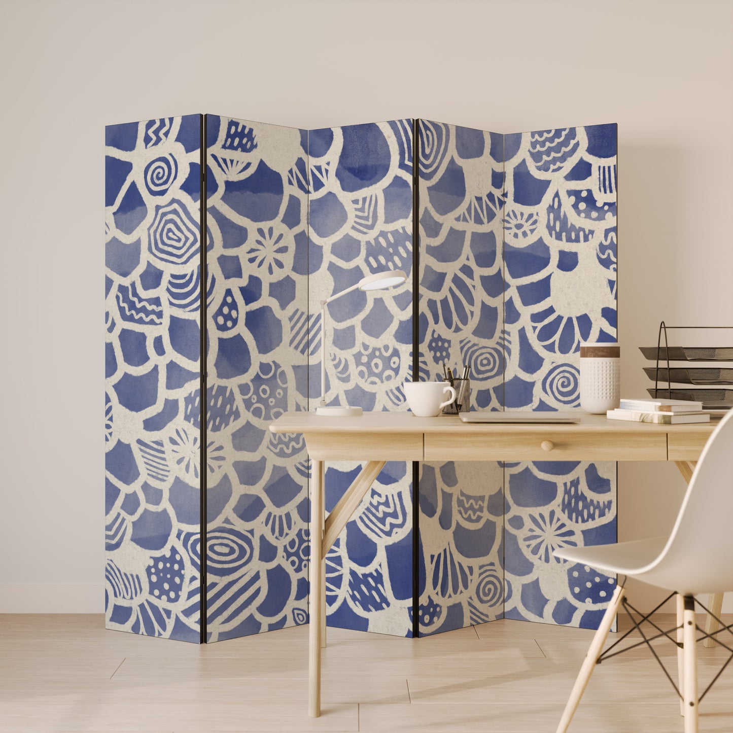 SAPHIRE TESSERA Divisorio decorativo a 5 pannelli