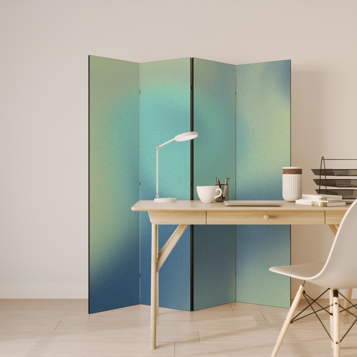 SVELATE LE TONALITÀ ETEREE Divisorio decorativo a 4 pannelli