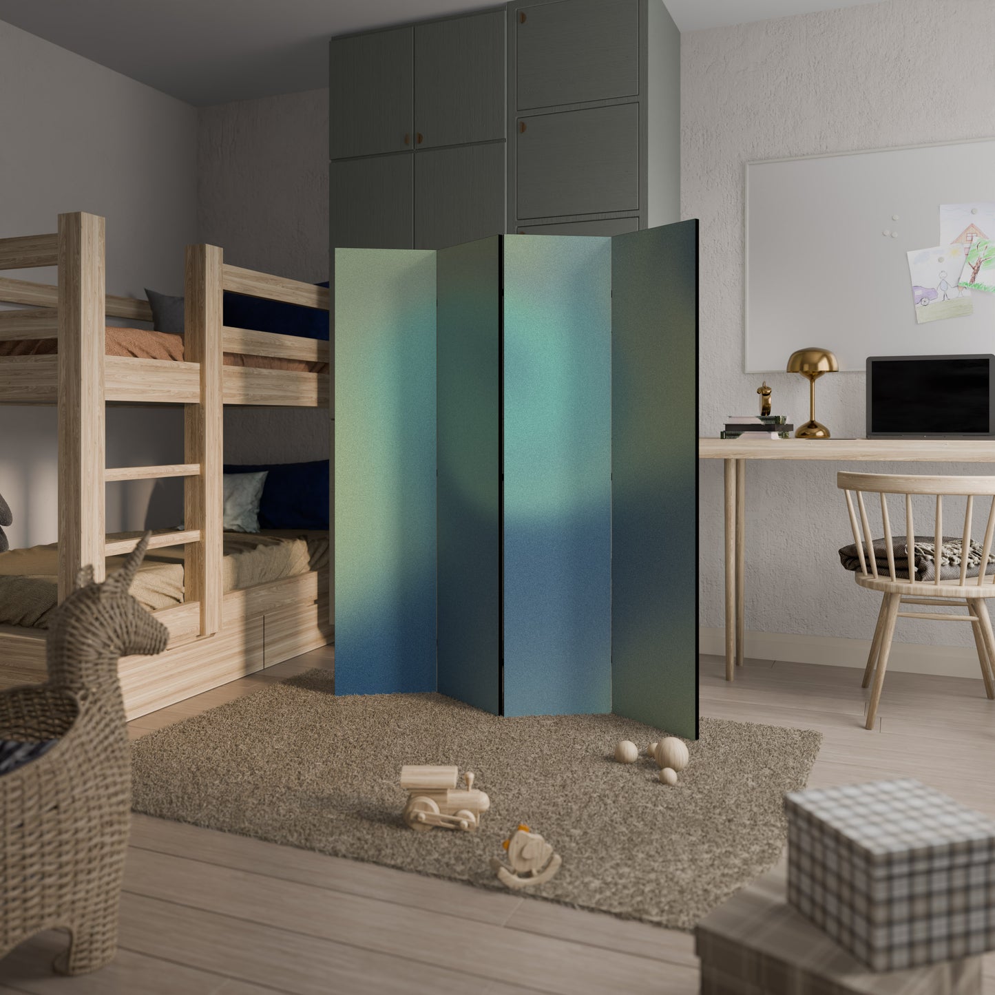 SVELATE LE TONALITÀ ETEREE Divisorio decorativo a 4 pannelli