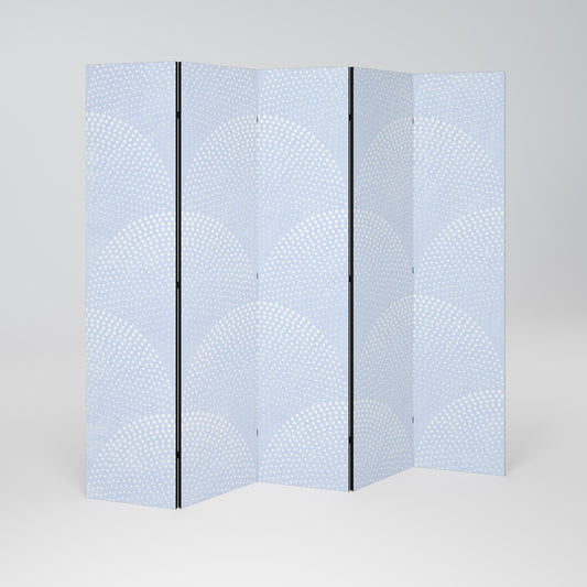 CURVE ARMONICHE DISPLAY Divisorio decorativo per ambienti a 5 pannelli