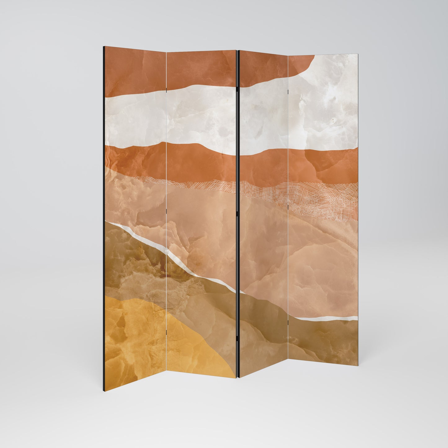 SANDHILLS SPLENDOUR Decorative 4-Panel Room Divider