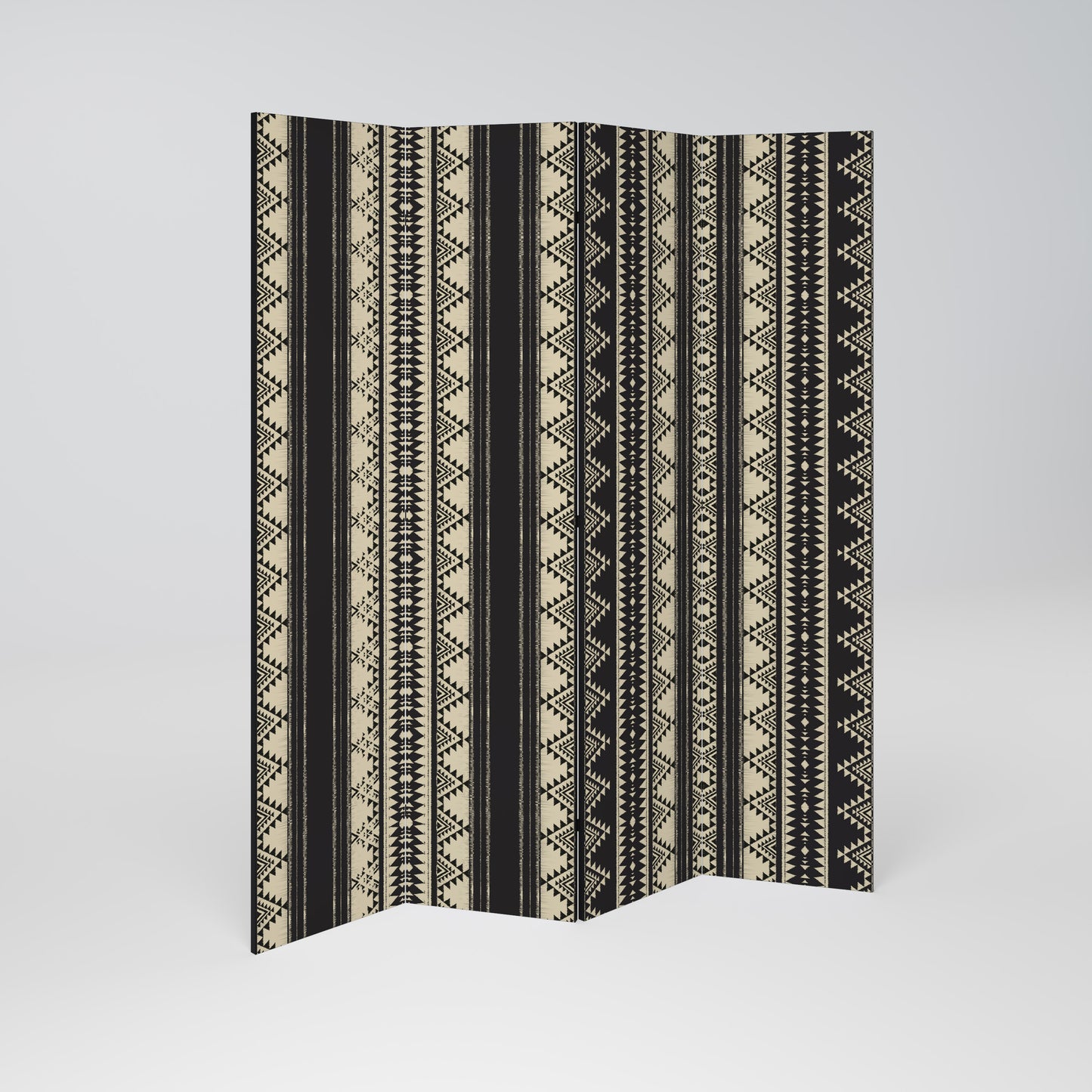Divisorio decorativo per ambienti a 4 pannelli AZTEC