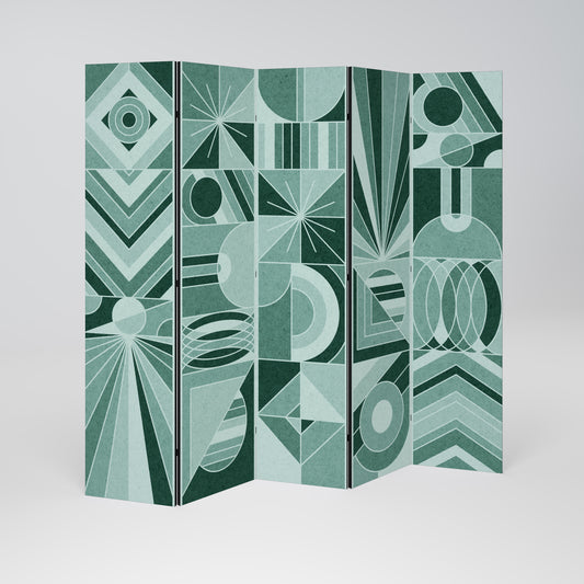 HARMONIC GRID Divisorio decorativo per ambienti a 5 pannelli