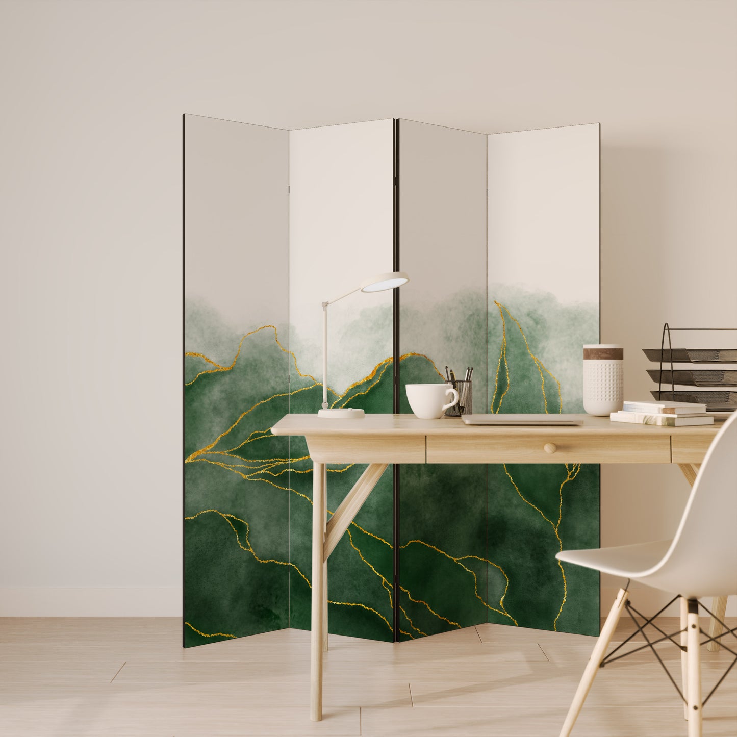 PARETE DIVISORIA DECORATIVA A 4 PANNELLI EXPENSIVE NATURE
