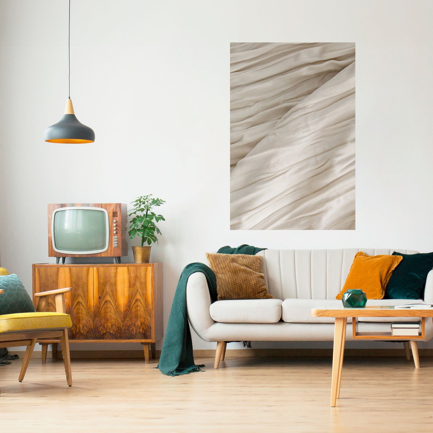 Poster verticale staccabile e attaccabile SERENE FOLDS