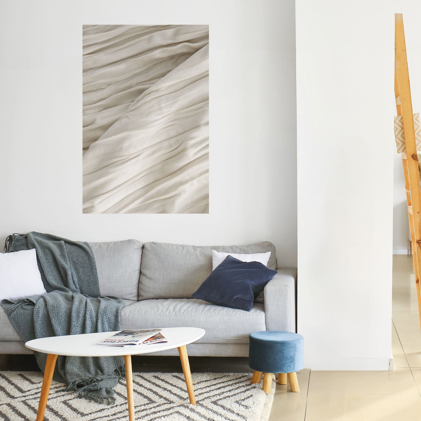 Poster verticale staccabile e attaccabile SERENE FOLDS
