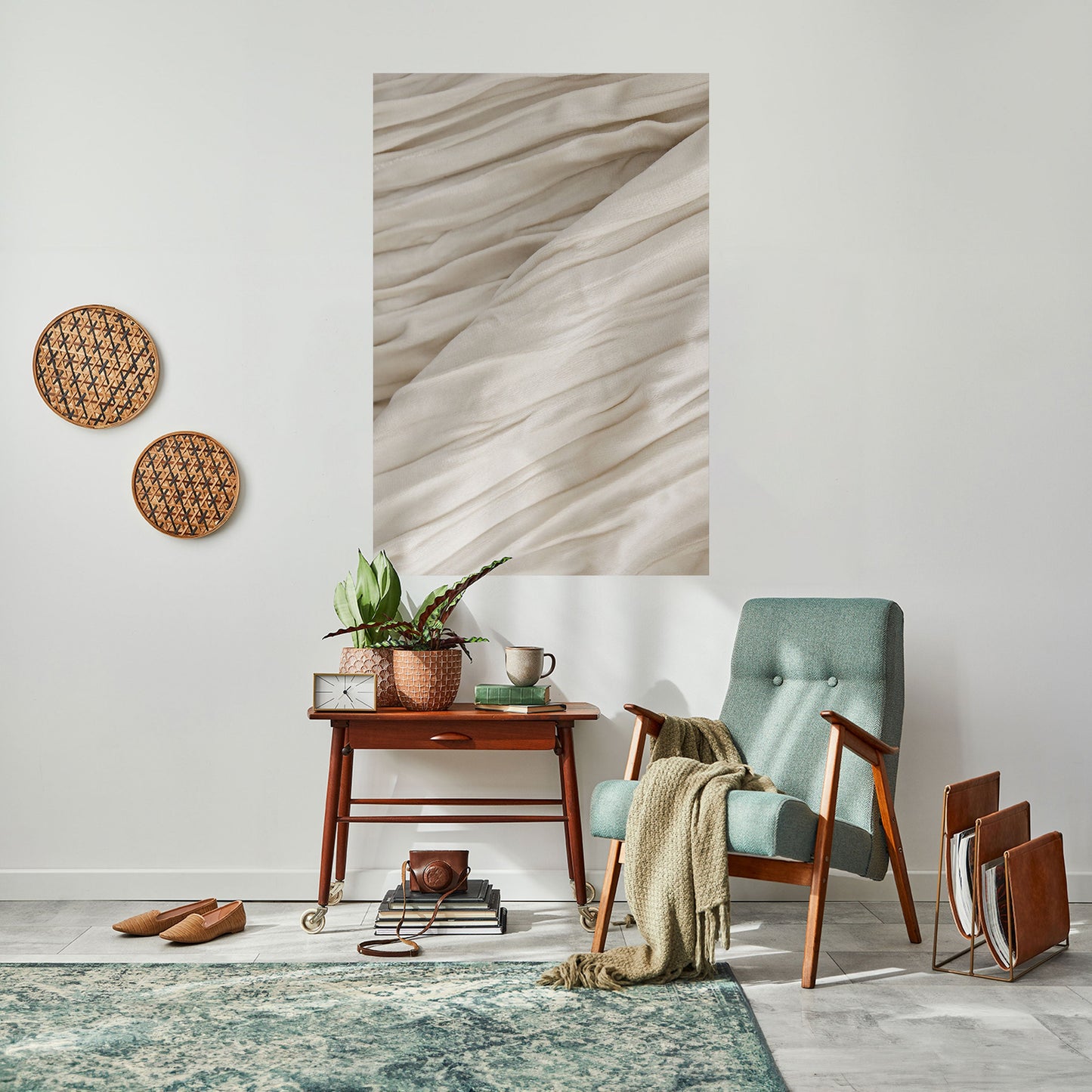 Poster verticale staccabile e attaccabile SERENE FOLDS