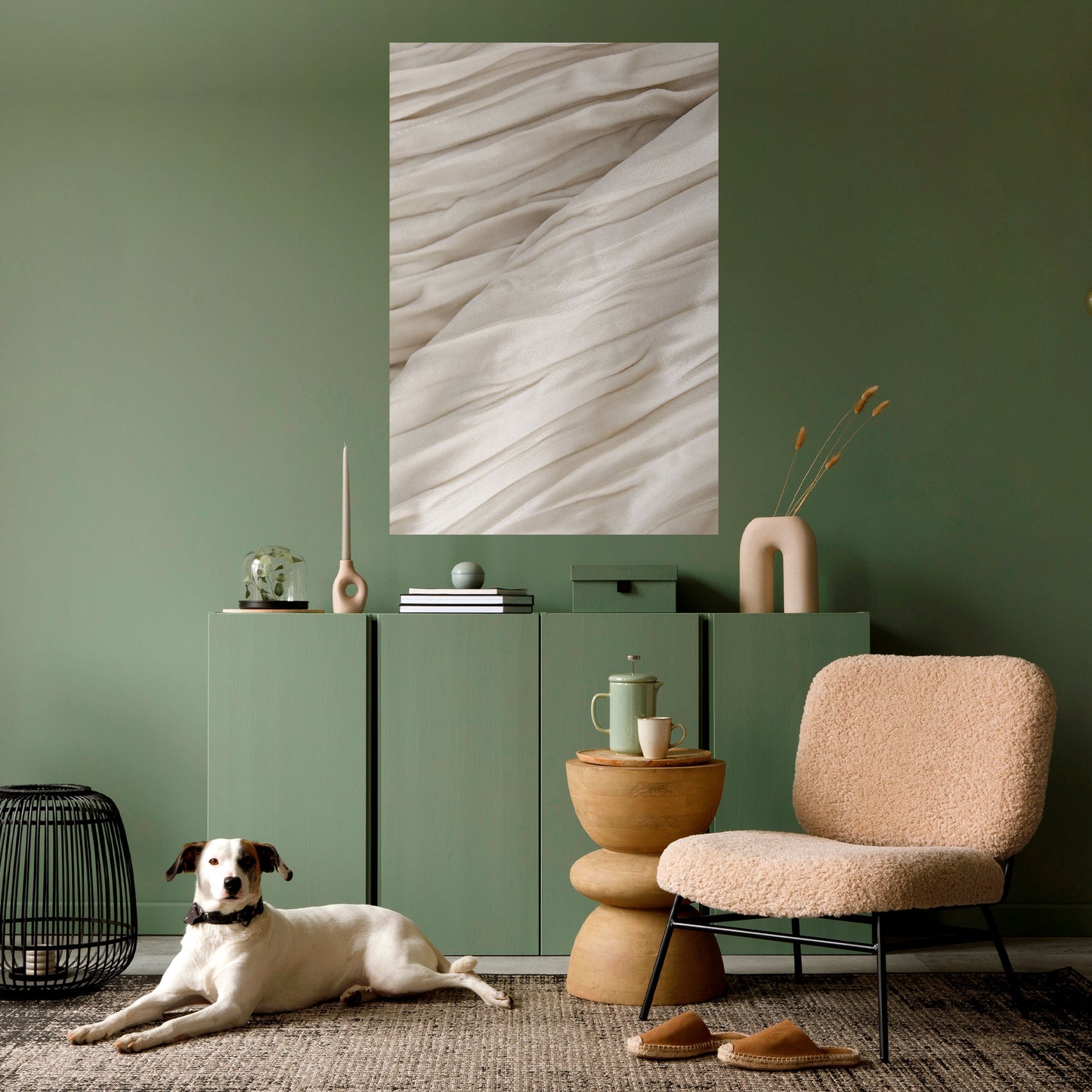 Poster verticale staccabile e attaccabile SERENE FOLDS