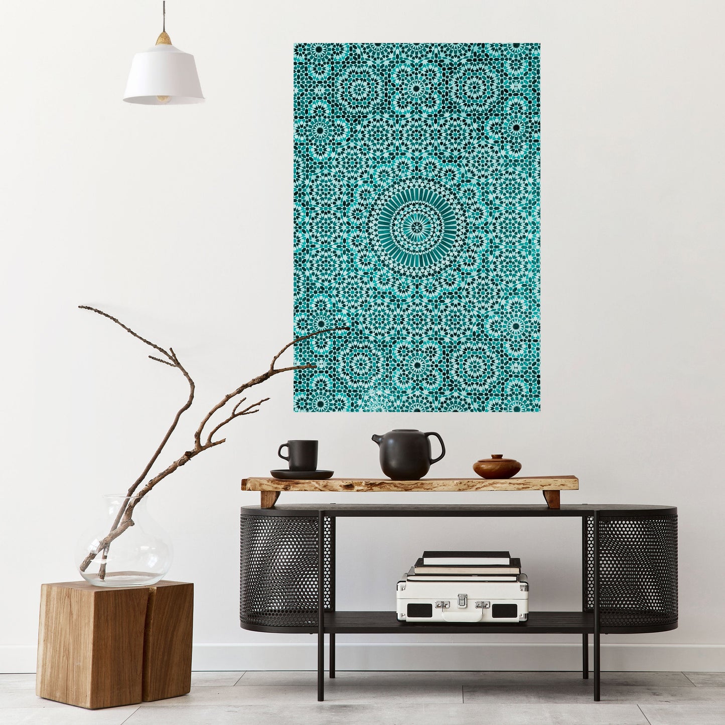 Poster verticale staccabile e attaccabile TURCHESE MAROCCHINO