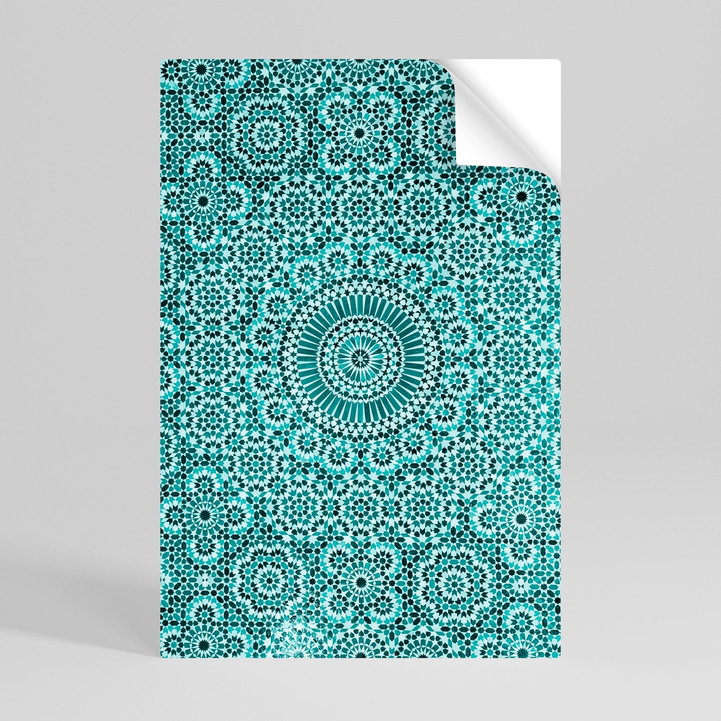 Poster verticale staccabile e attaccabile TURCHESE MAROCCHINO