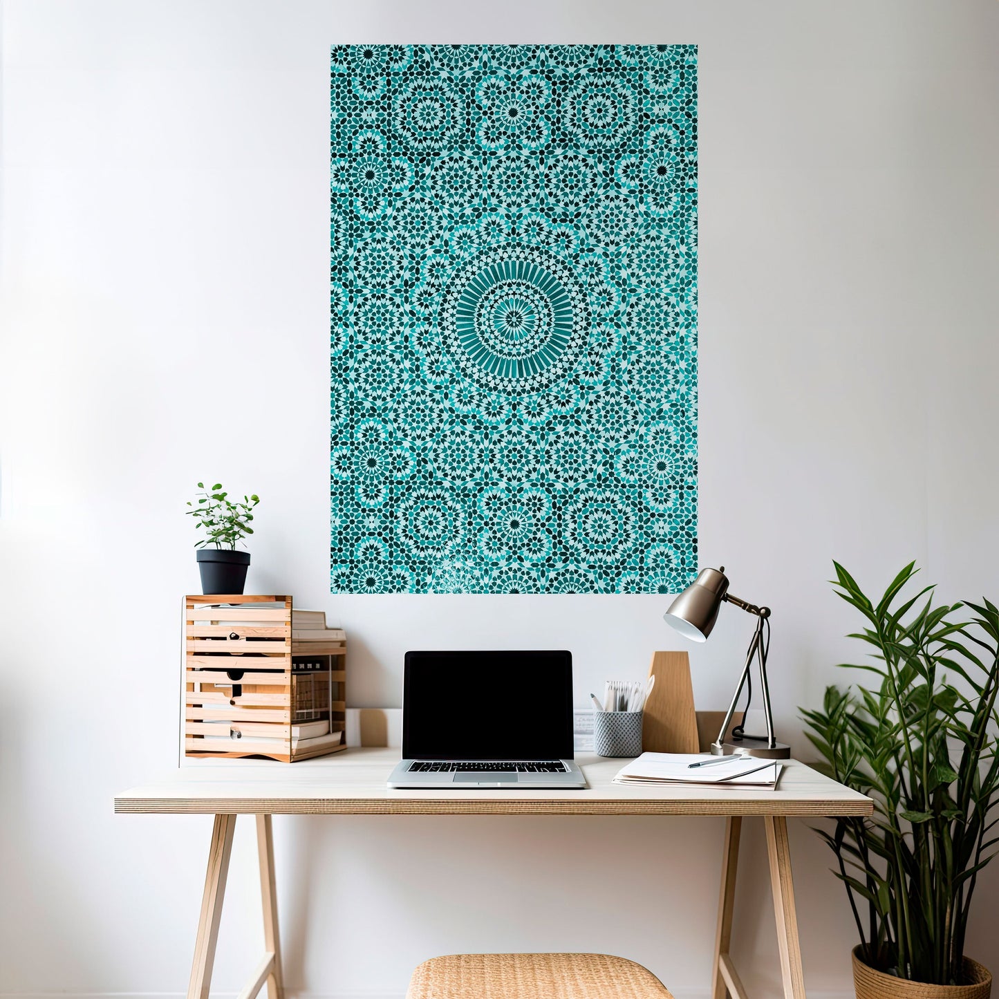 Poster verticale staccabile e attaccabile TURCHESE MAROCCHINO
