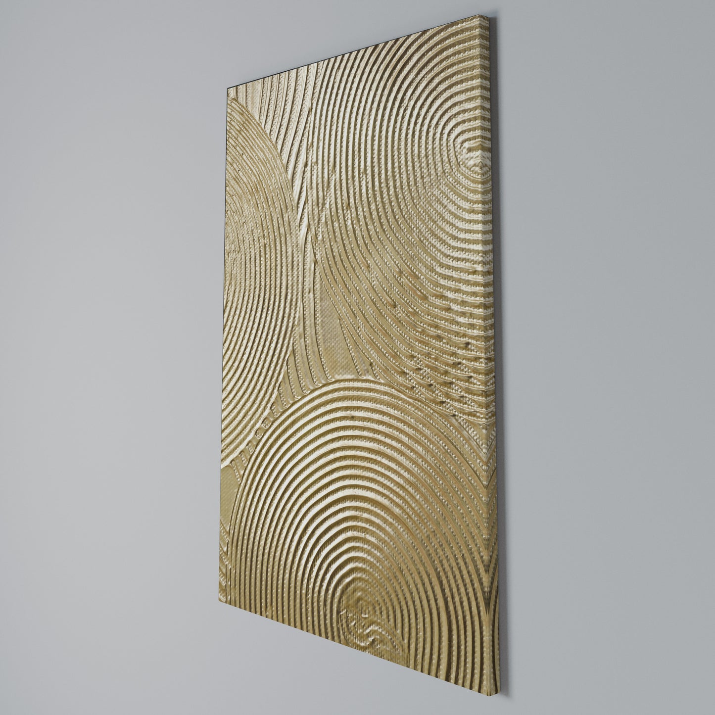 GOLDEN WAVES UNFOLD Stampa su Tela Verticale