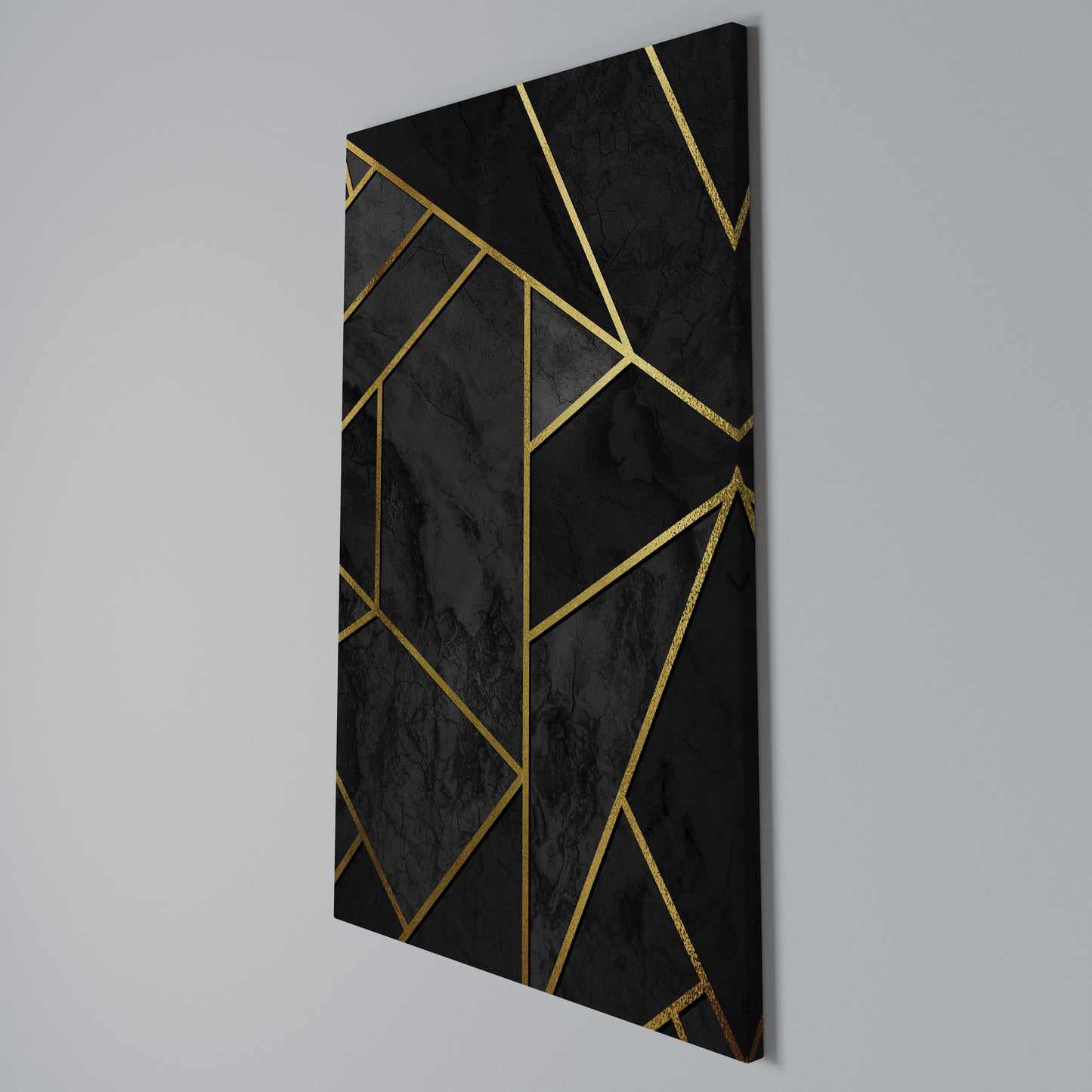 GLINTING GEOMETRIC DREAMS Stampa su Tela Verticale