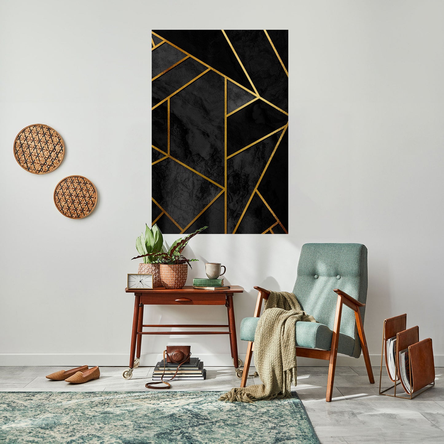 Poster verticale staccabile e attaccabile GLINTING GEOMETRIC DREAMS