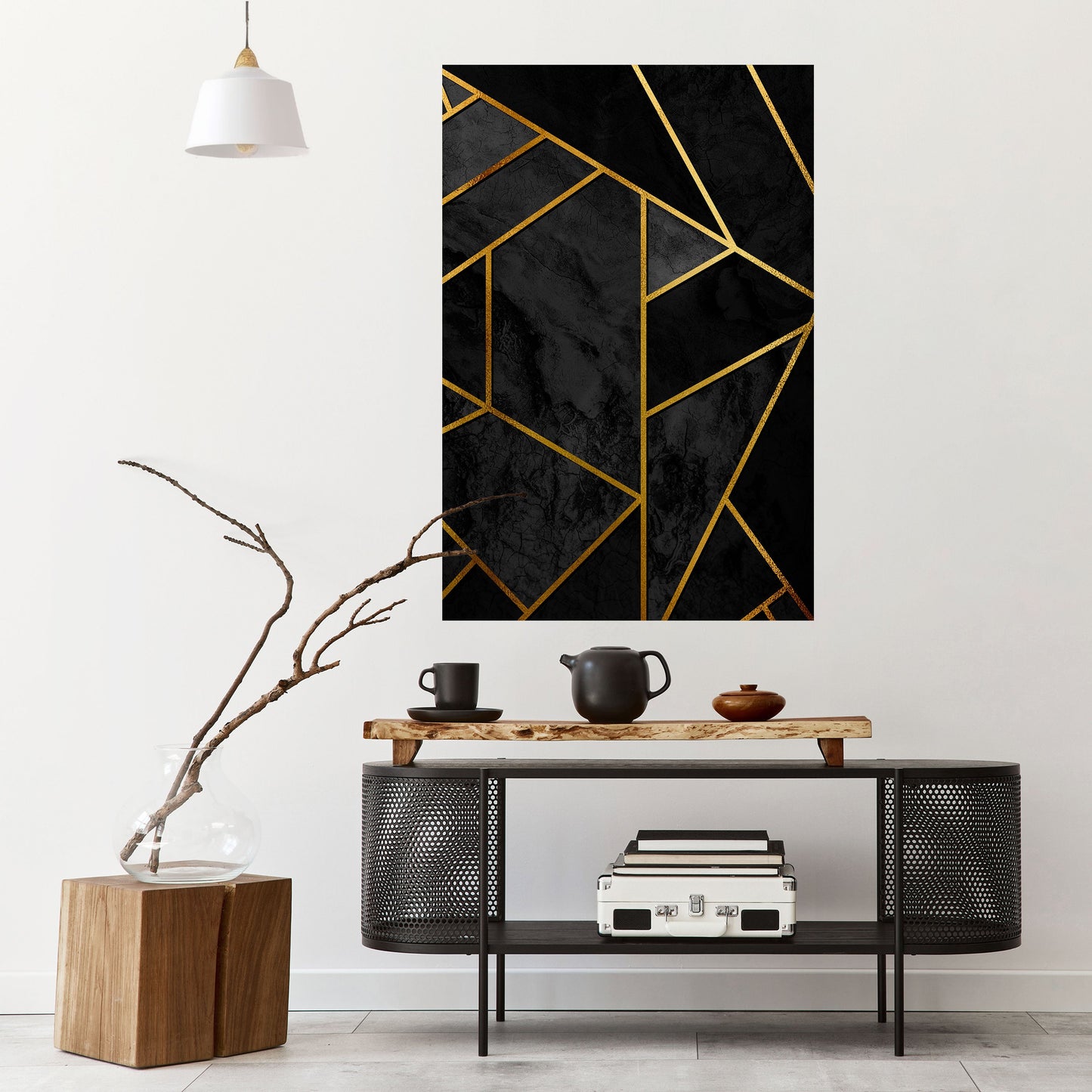 Poster verticale staccabile e attaccabile GLINTING GEOMETRIC DREAMS
