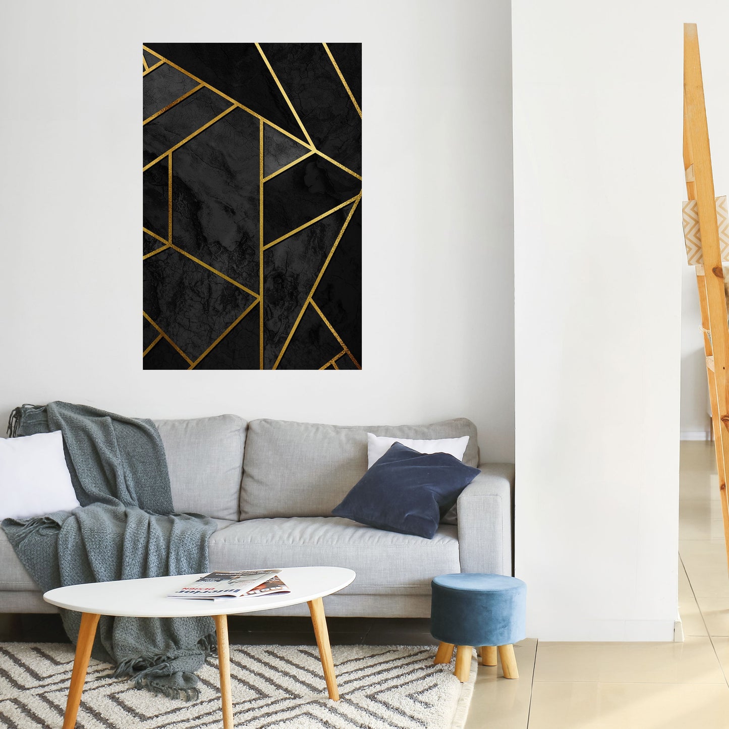 Poster verticale staccabile e attaccabile GLINTING GEOMETRIC DREAMS