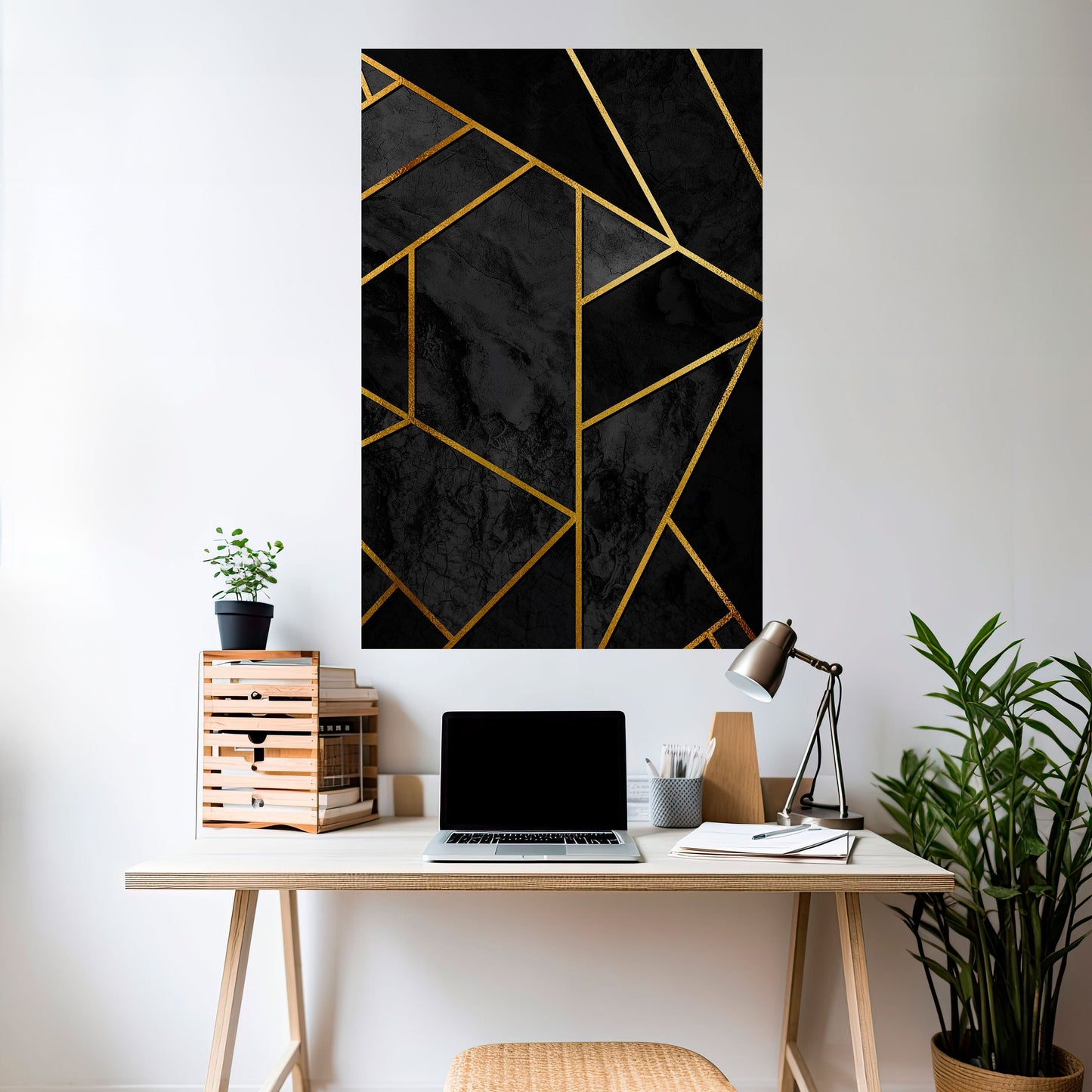 Poster verticale staccabile e attaccabile GLINTING GEOMETRIC DREAMS