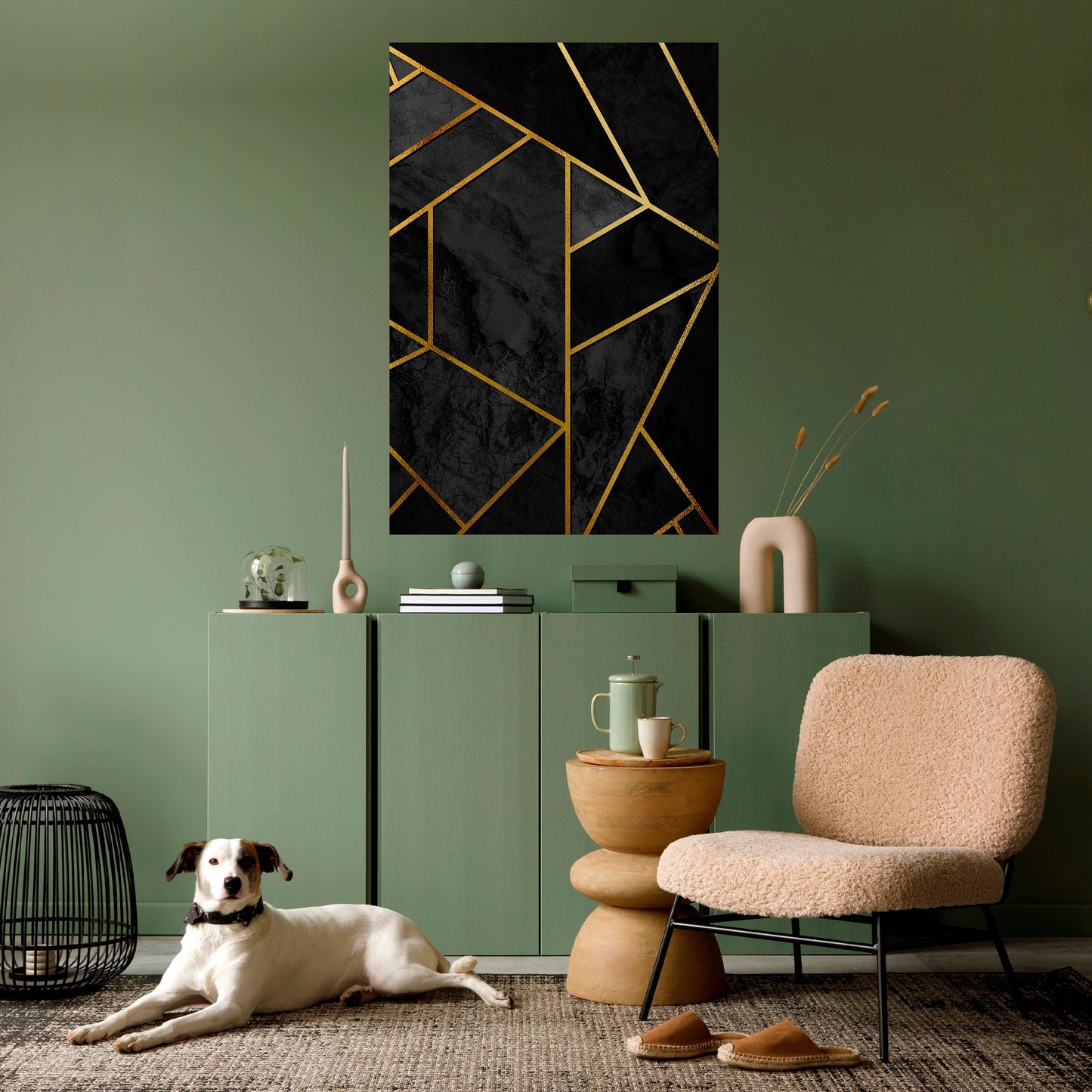 Poster verticale staccabile e attaccabile GLINTING GEOMETRIC DREAMS