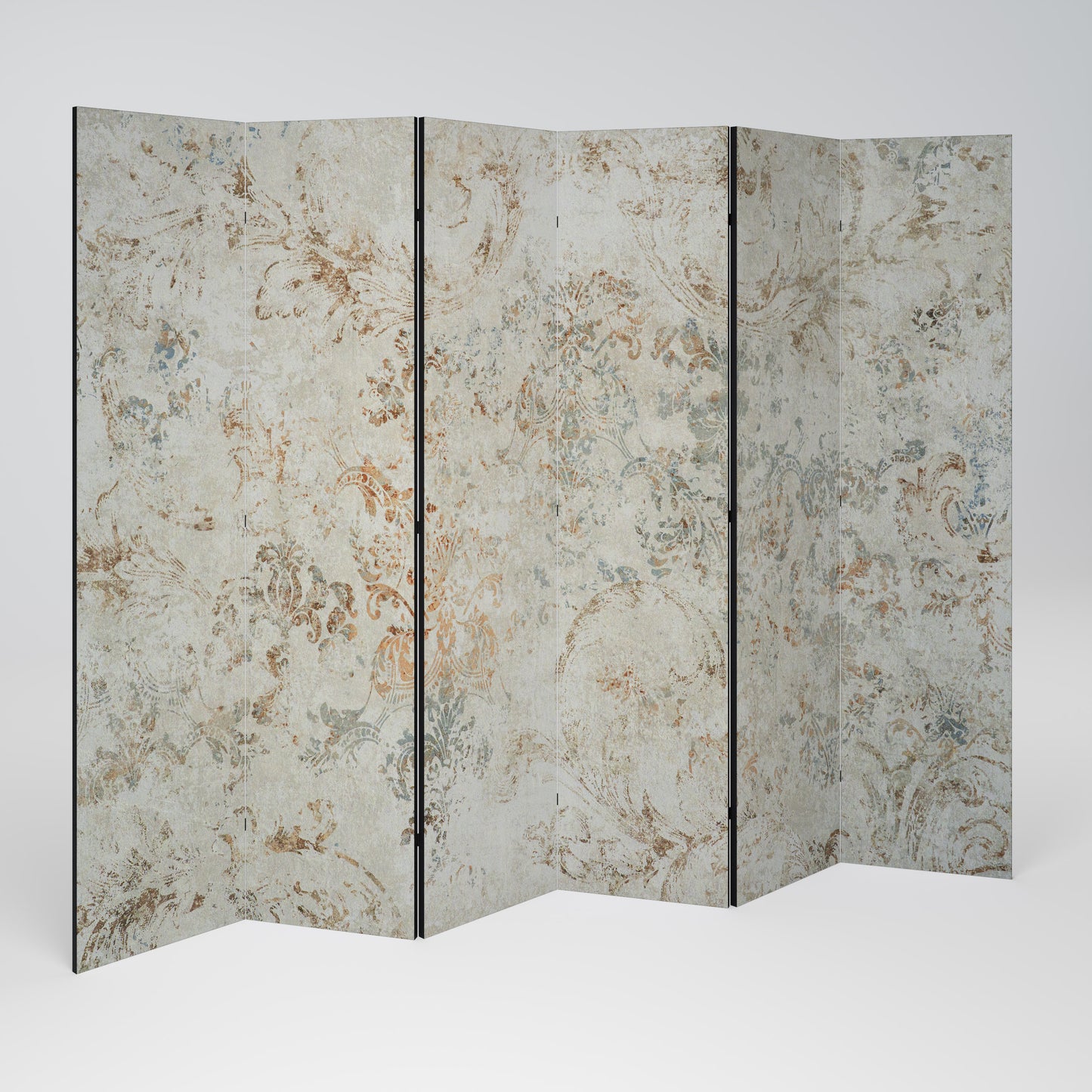 Divisorio decorativo per ambienti a 6 pannelli FADED ELEGANCE