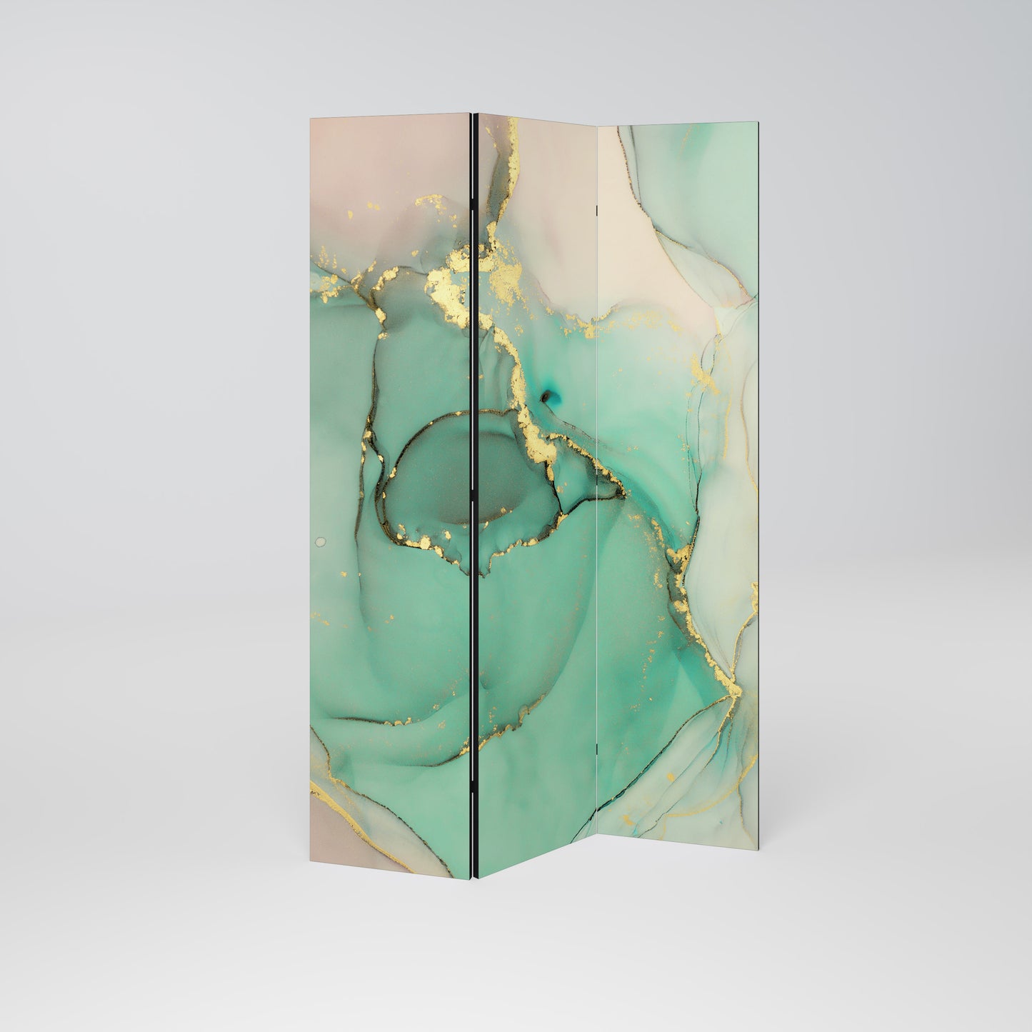 Divisorio decorativo per ambienti a 3 pannelli MARBLEIZED MYSTIQUE