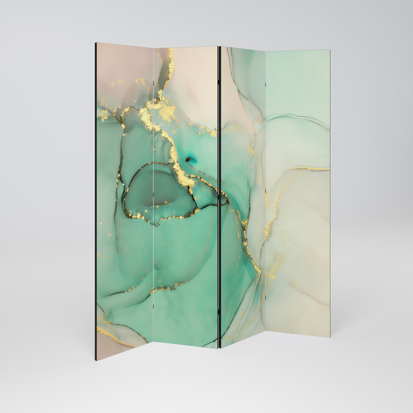 Divisorio decorativo per ambienti a 4 pannelli MARBLEIZED MYSTIQUE