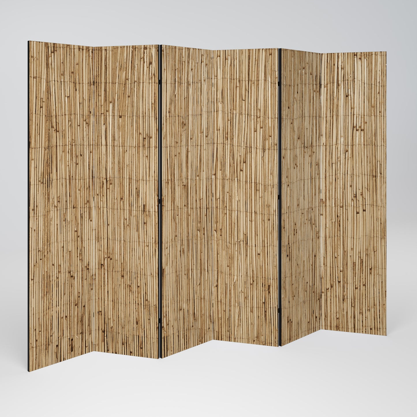 STRAW BOUND DELIGHT Divisorio decorativo per ambienti a 6 pannelli