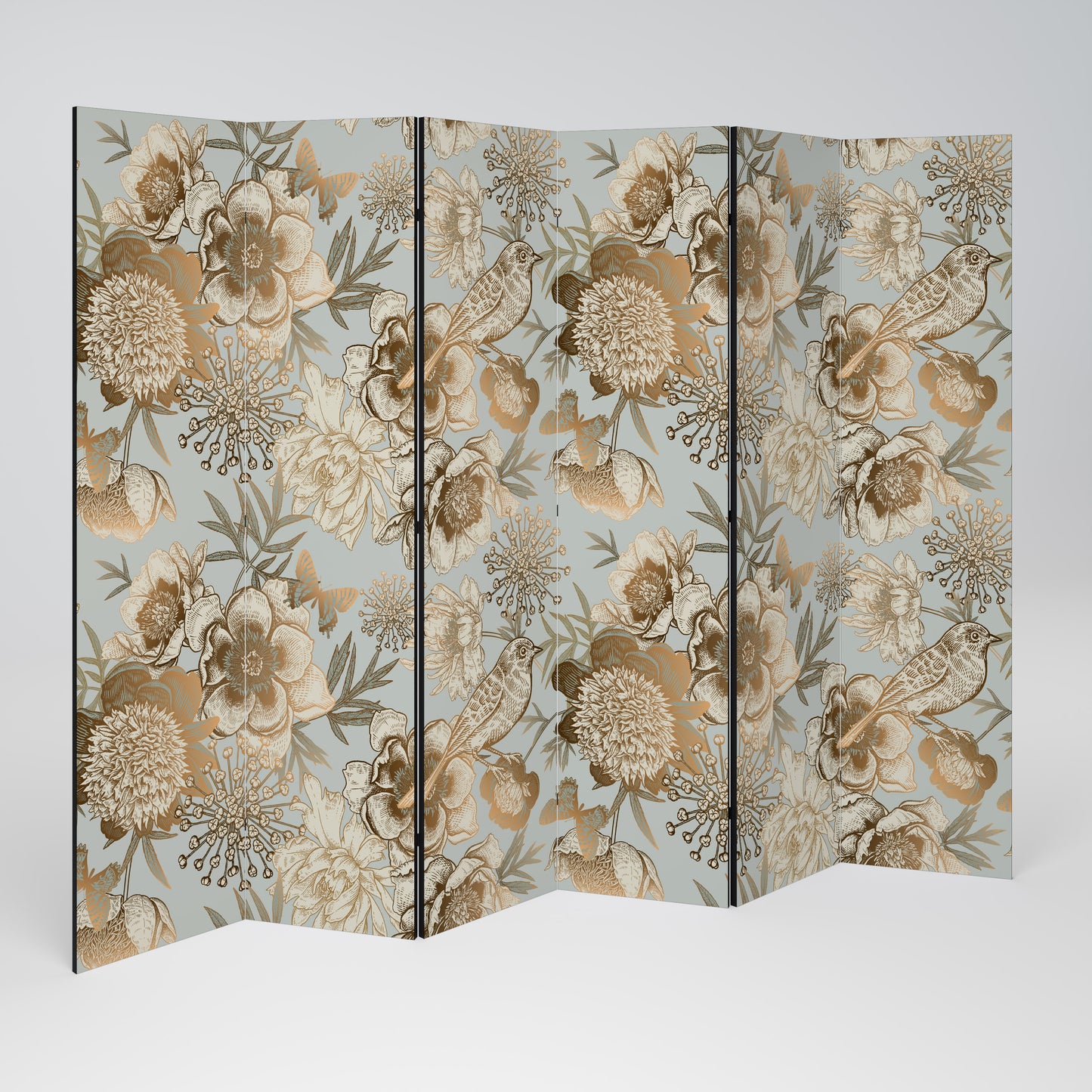 SUCCULENT WHIMSY - Divisorio decorativo per ambienti a 6 pannelli
