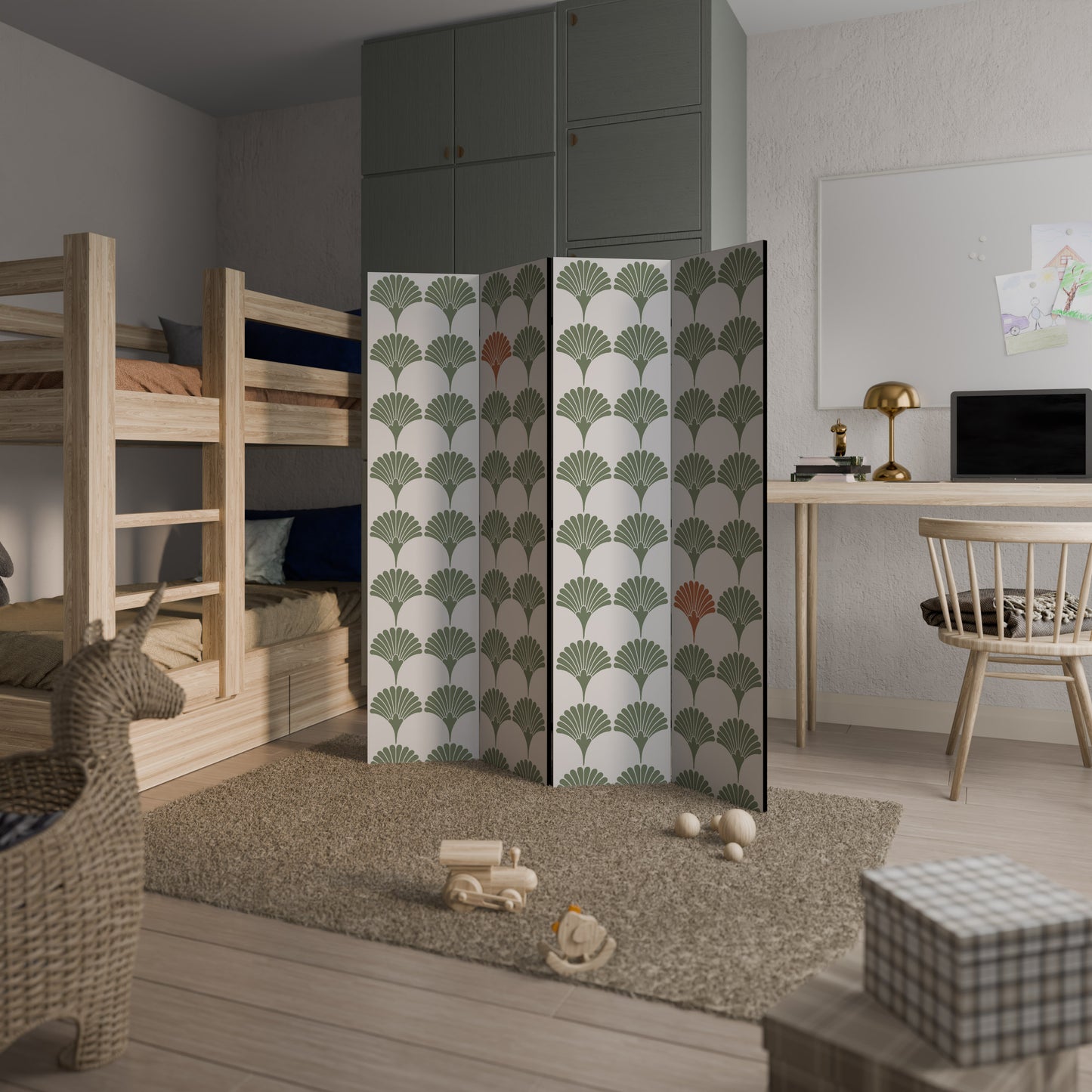 Divisorio decorativo per ambienti VIVID VALOR a 4 pannelli