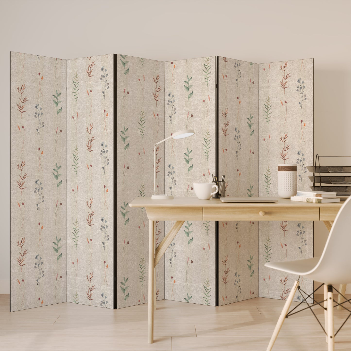 VERDANT HARMONY Divisorio decorativo per ambienti a 6 pannelli