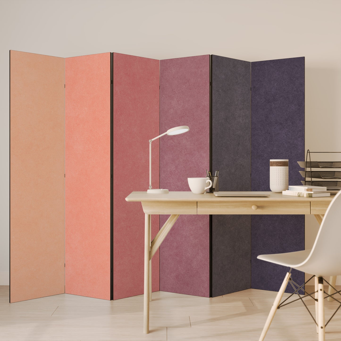 Divisorio decorativo per ambienti a 6 pannelli "SELLS LIKE PINK SPIRIT"