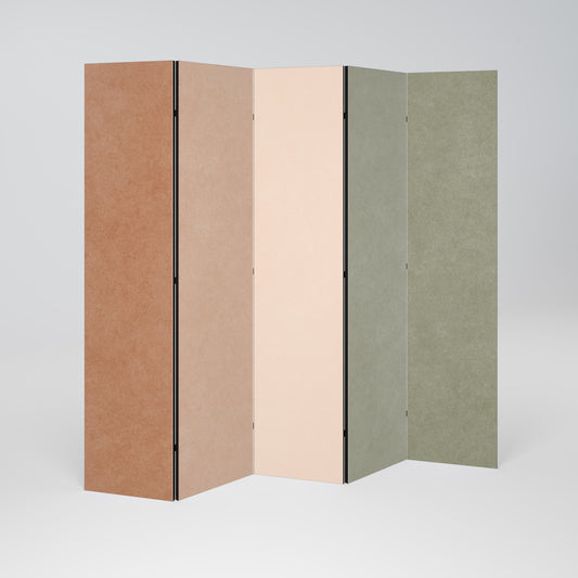 GANGNAM AVOCADO Divisorio decorativo per ambienti a 5 pannelli