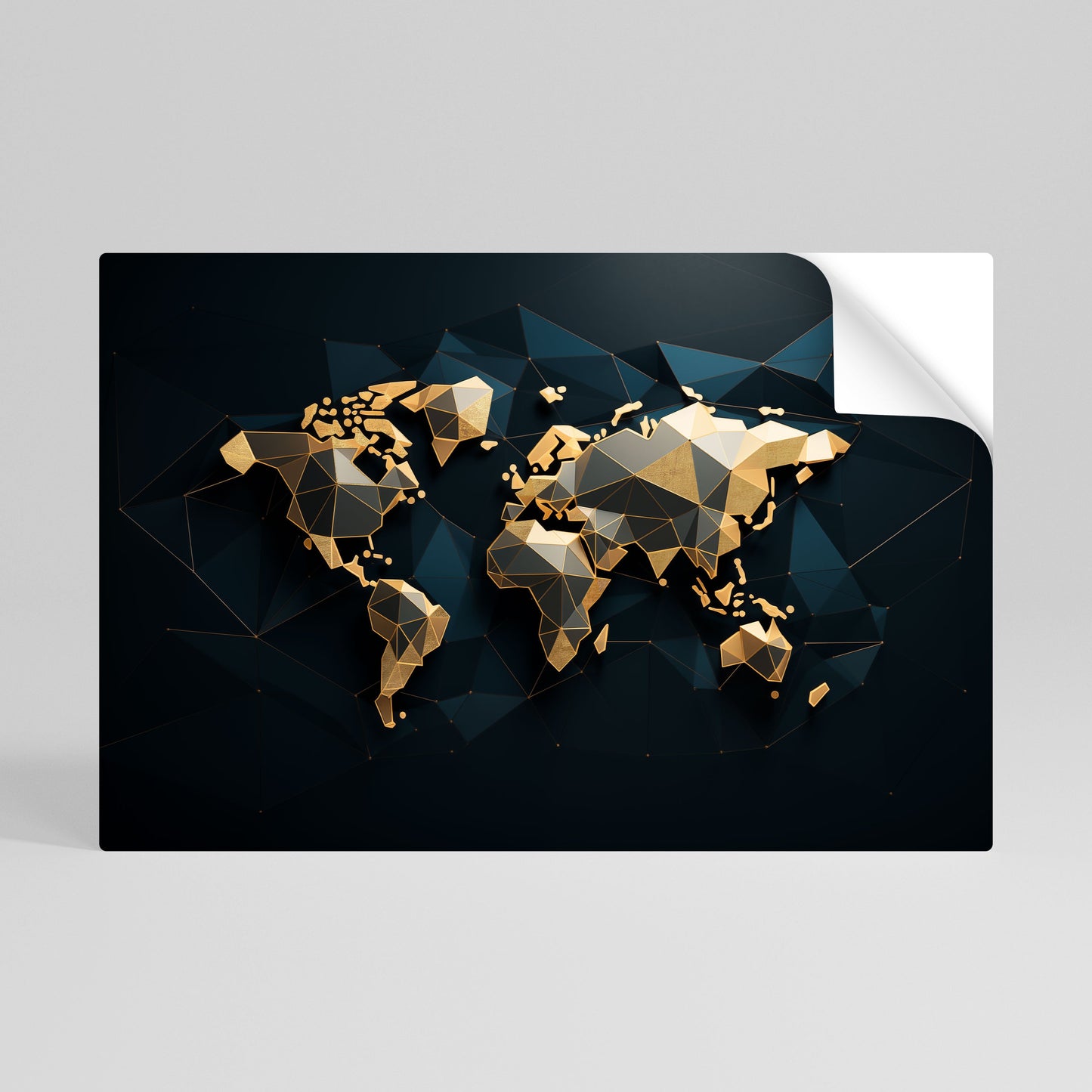 Poster orizzontale staccabile e attaccabile SHIMMERING WORLD SYMMETRY
