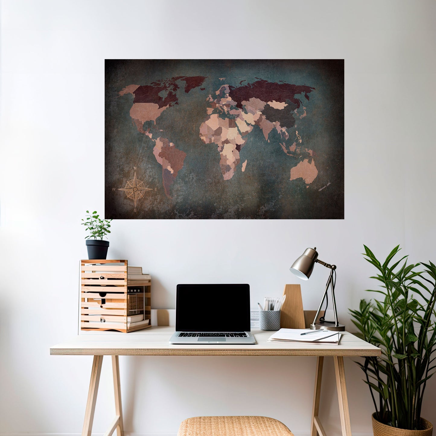Poster orizzontale staccabile e attaccabile EARTH'S ARTISTIC TESSERAE