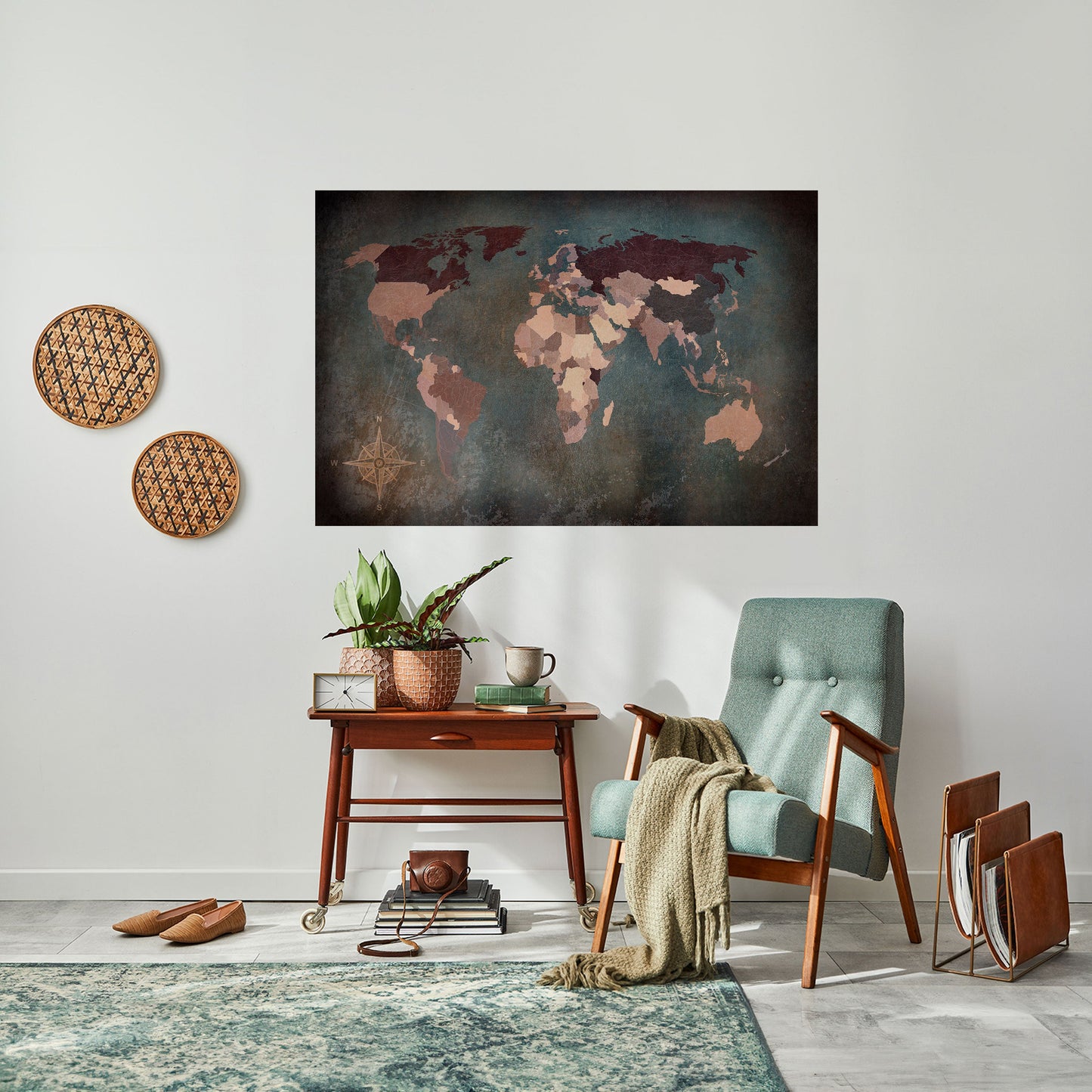 Poster orizzontale staccabile e attaccabile EARTH'S ARTISTIC TESSERAE