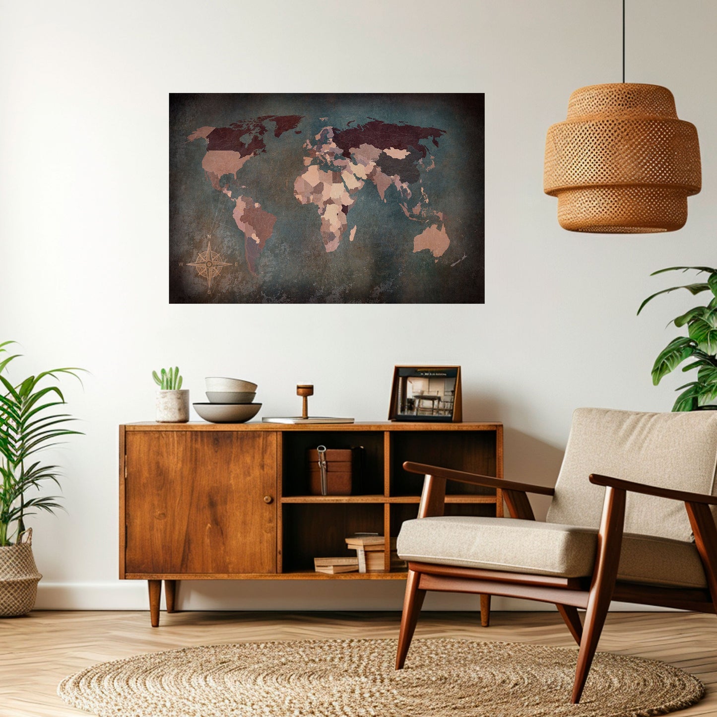 Poster orizzontale staccabile e attaccabile EARTH'S ARTISTIC TESSERAE