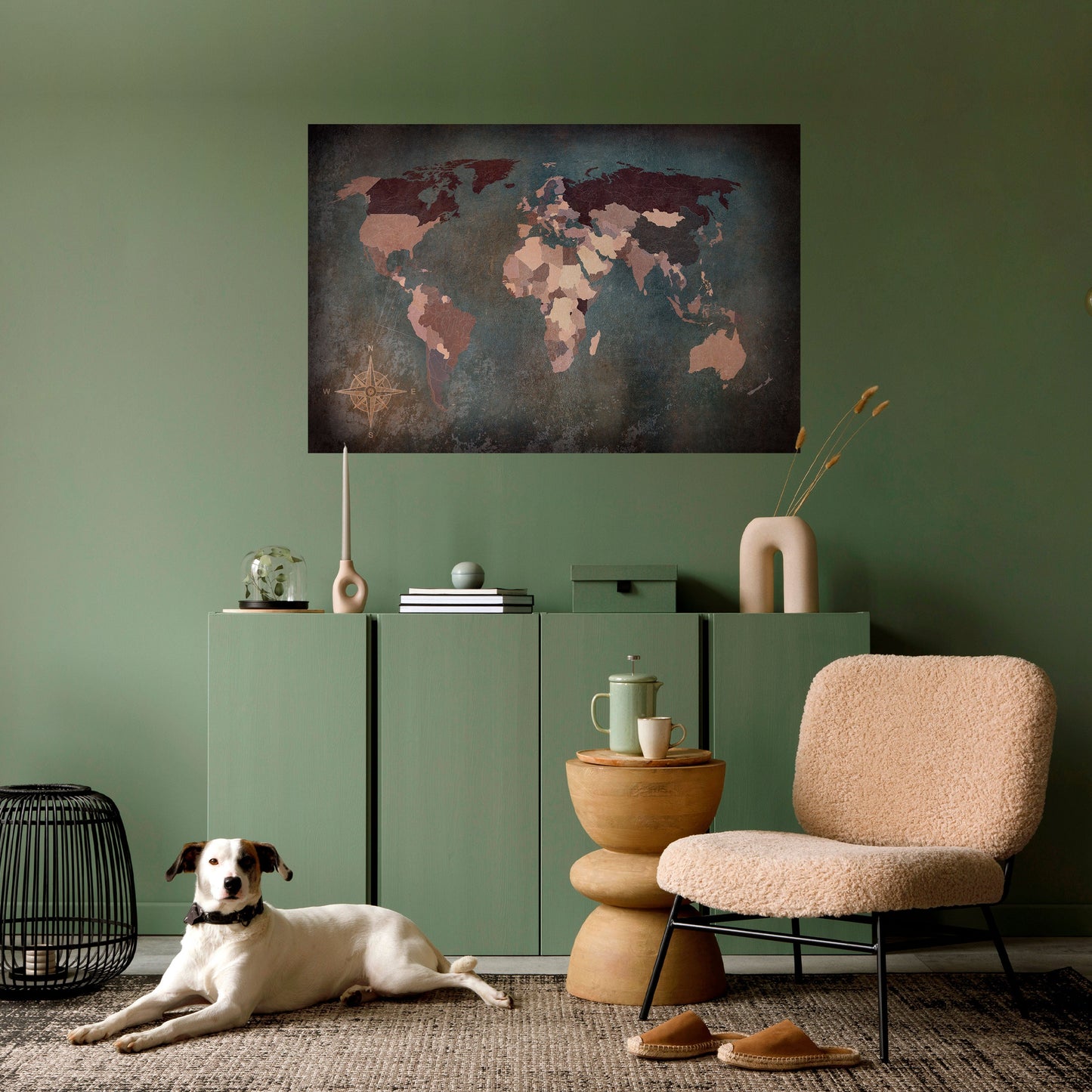 Poster orizzontale staccabile e attaccabile EARTH'S ARTISTIC TESSERAE