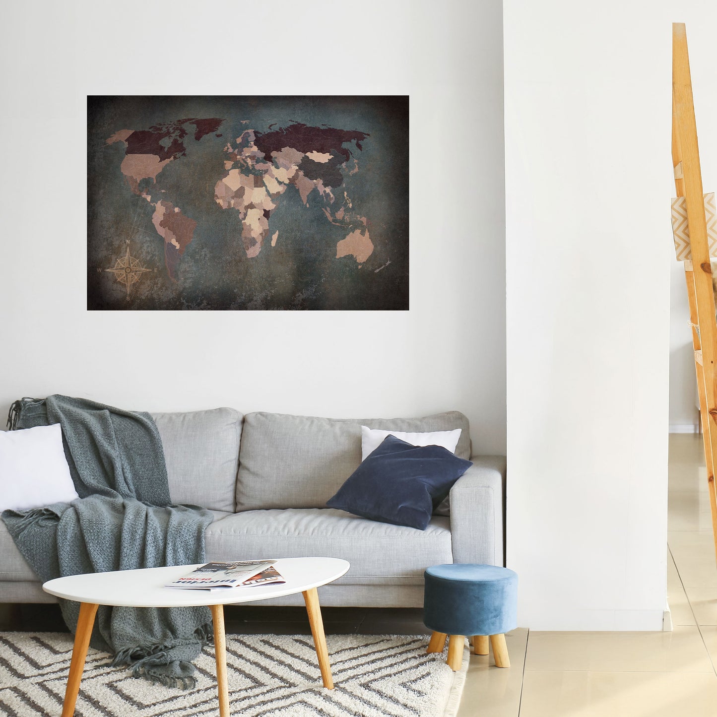 Poster orizzontale staccabile e attaccabile EARTH'S ARTISTIC TESSERAE