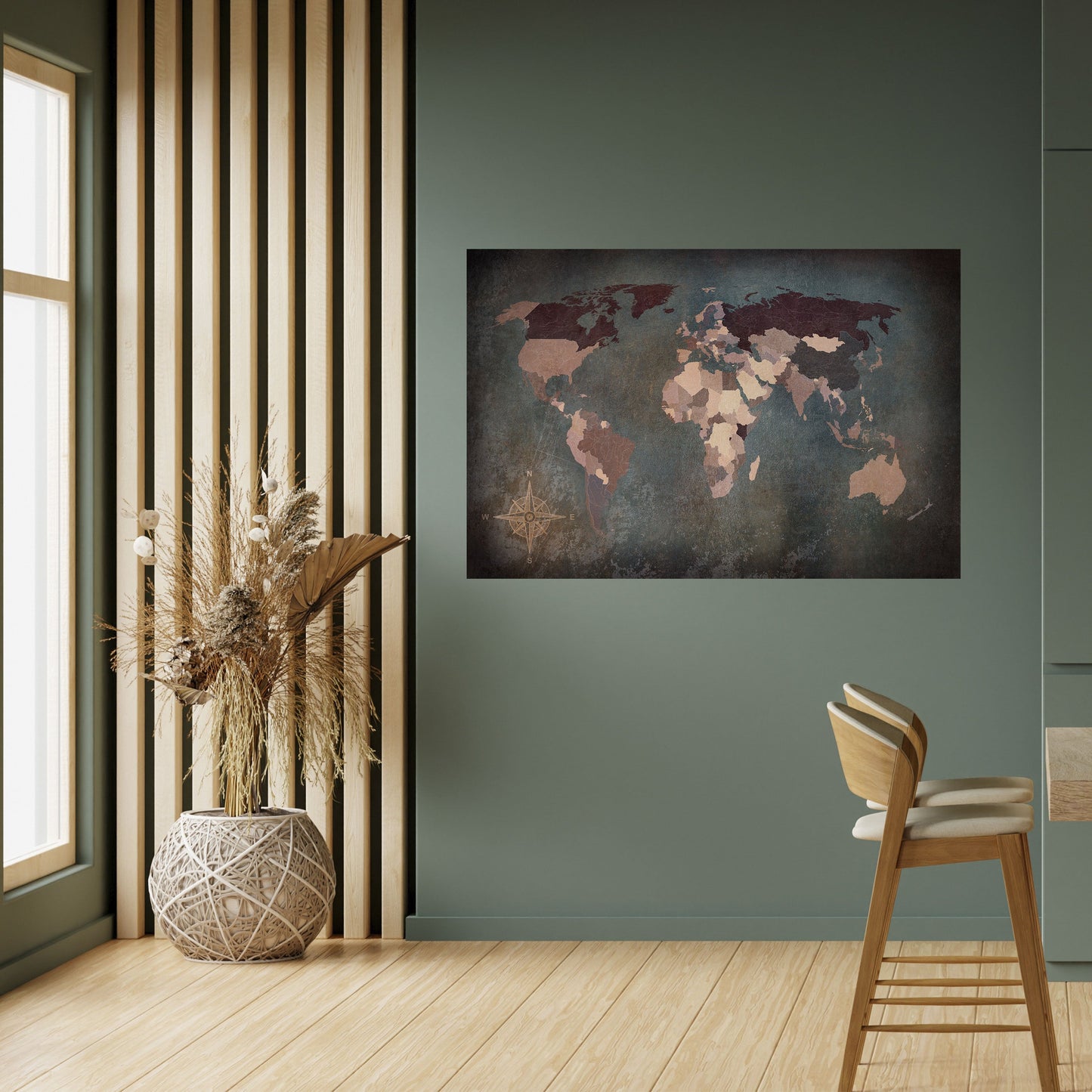 Poster orizzontale staccabile e attaccabile EARTH'S ARTISTIC TESSERAE