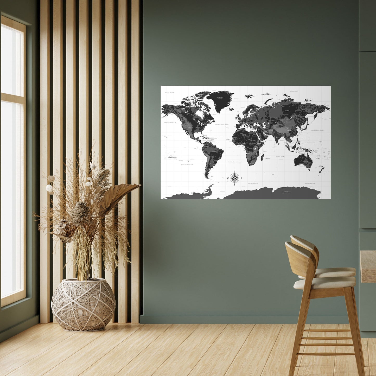Poster orizzontale staccabile e attaccabile GLOBAL SHADOWS