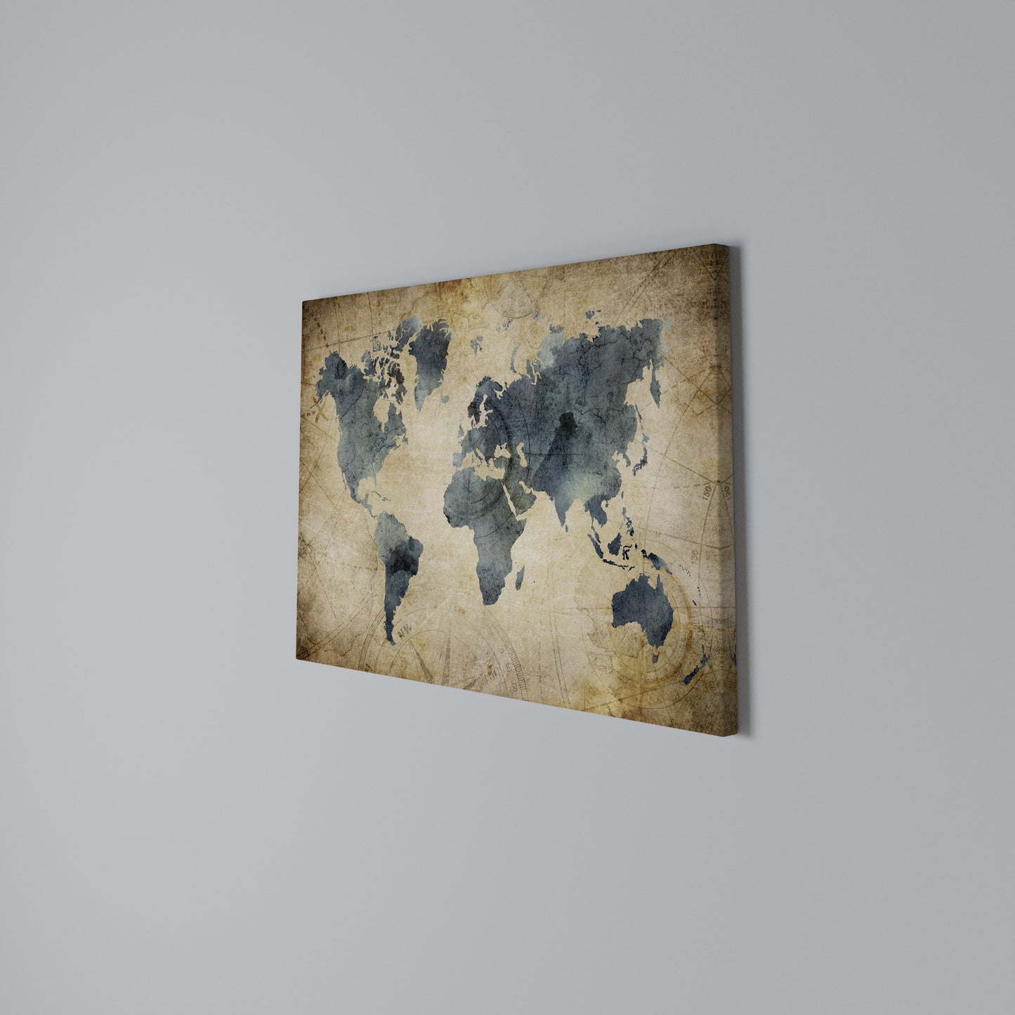 VINTAGE WORLDVIEW Stampa su tela orizzontale