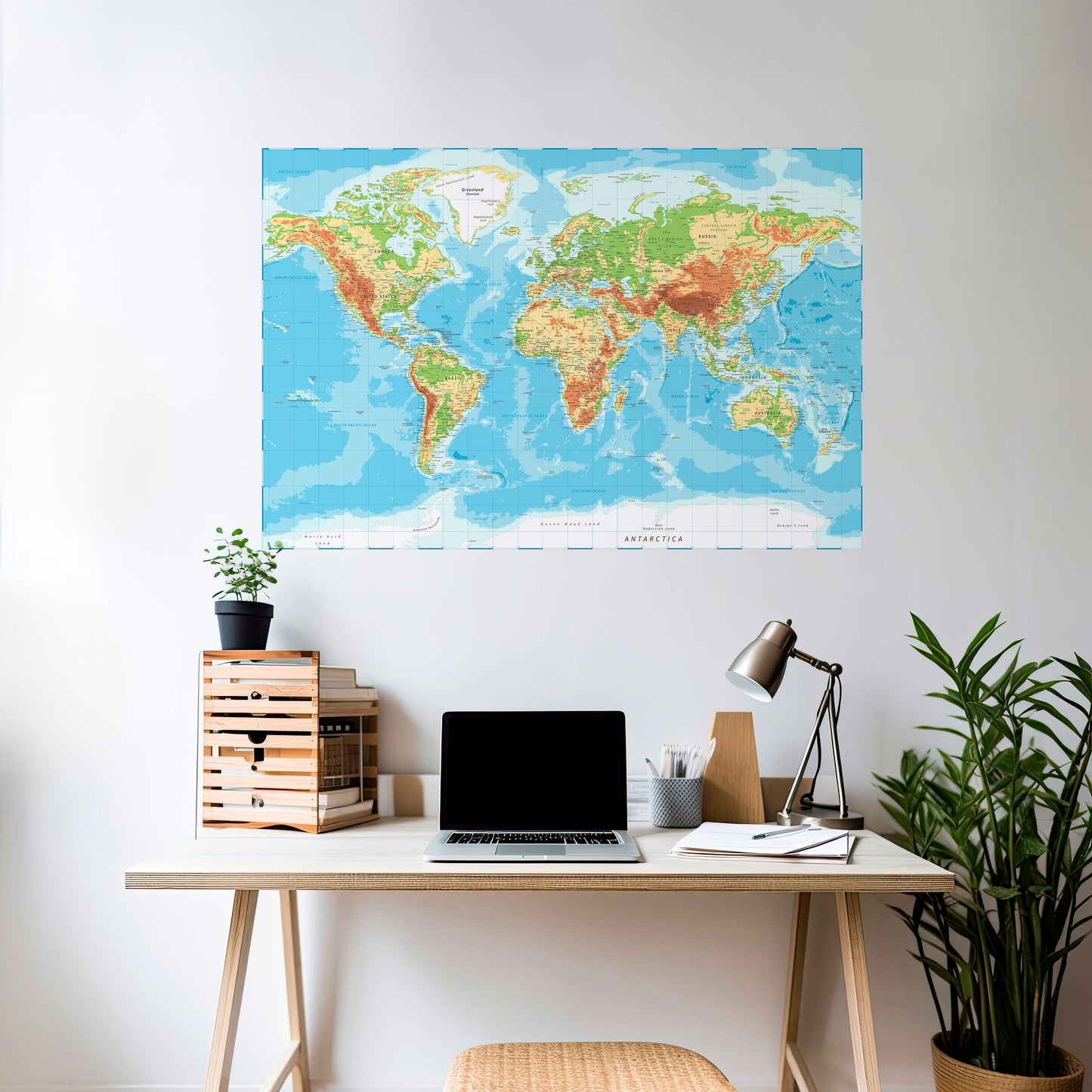 Poster orizzontale staccabile e attaccabile CONTINENTAL COLOR SYMPHONY