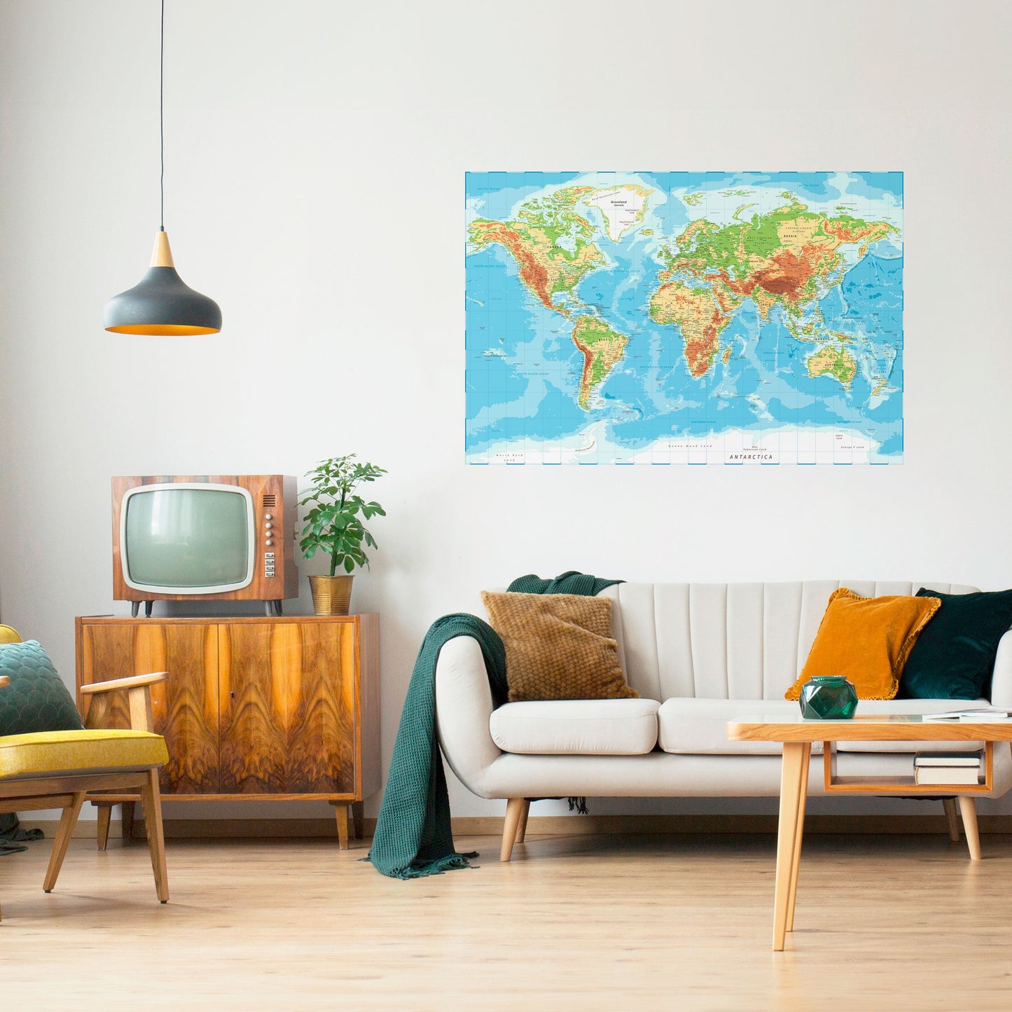 Poster orizzontale staccabile e attaccabile CONTINENTAL COLOR SYMPHONY