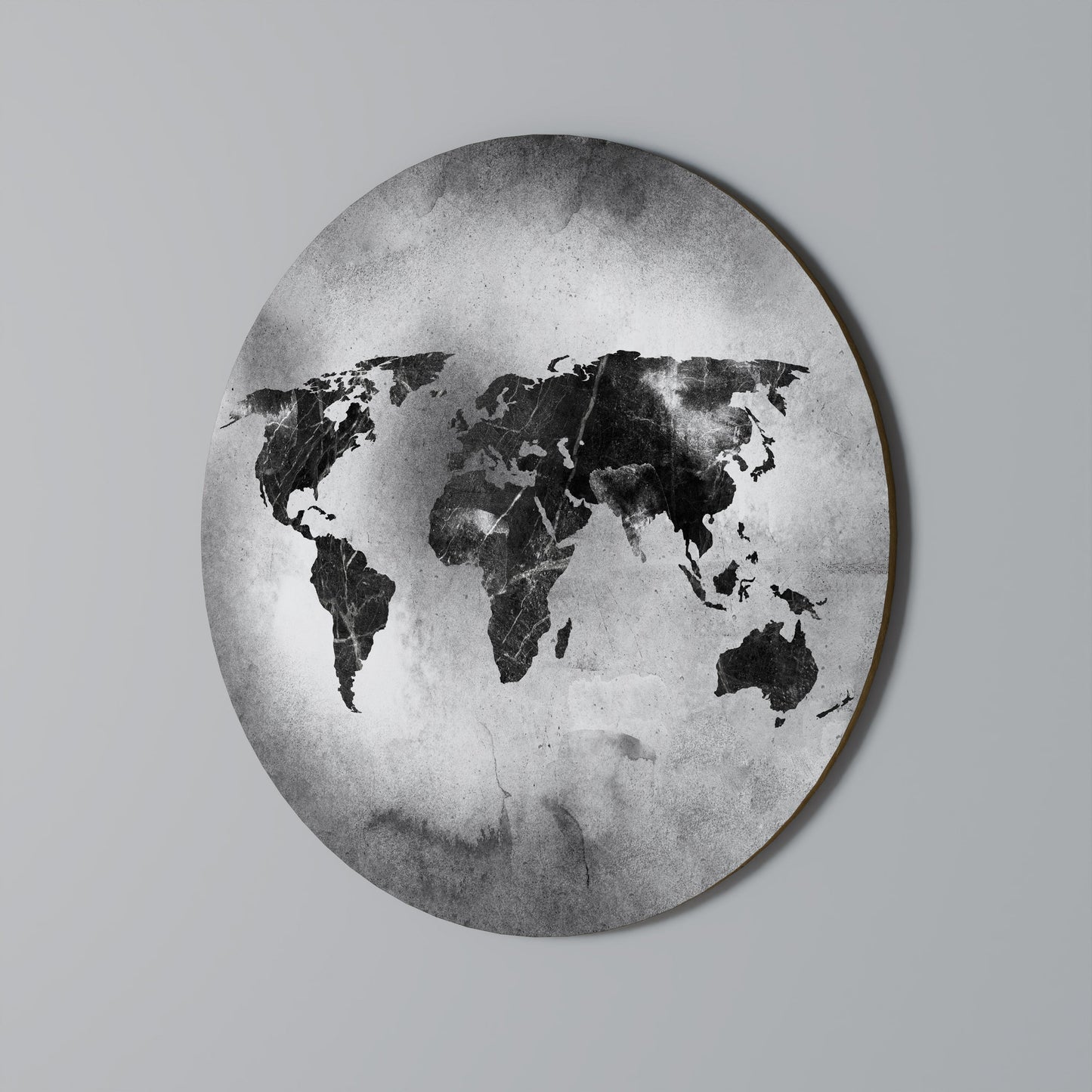 SHADOWED CONTINENTS - Arte murale rotonda