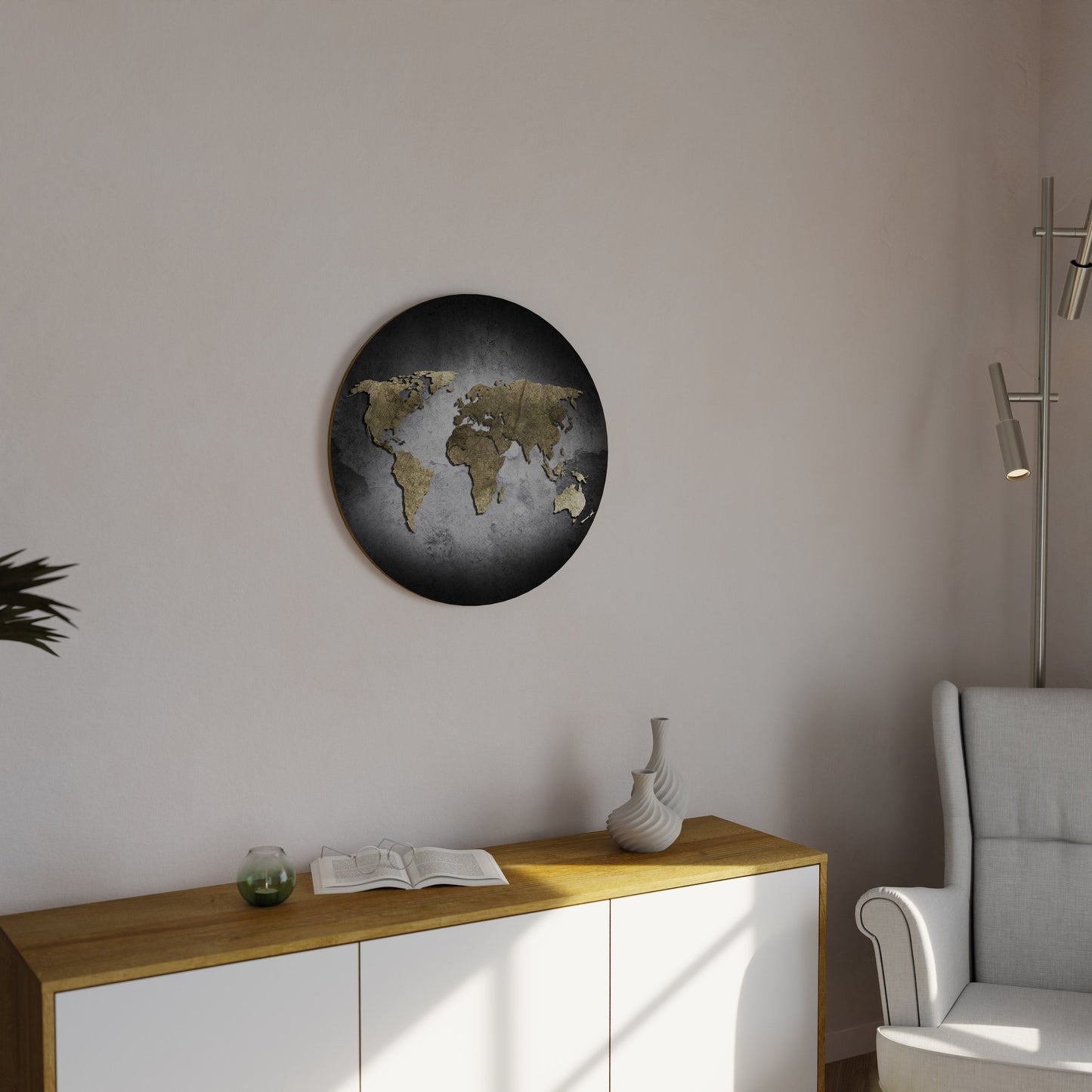 Golden Globe Treasure - Decorazione murale rotonda