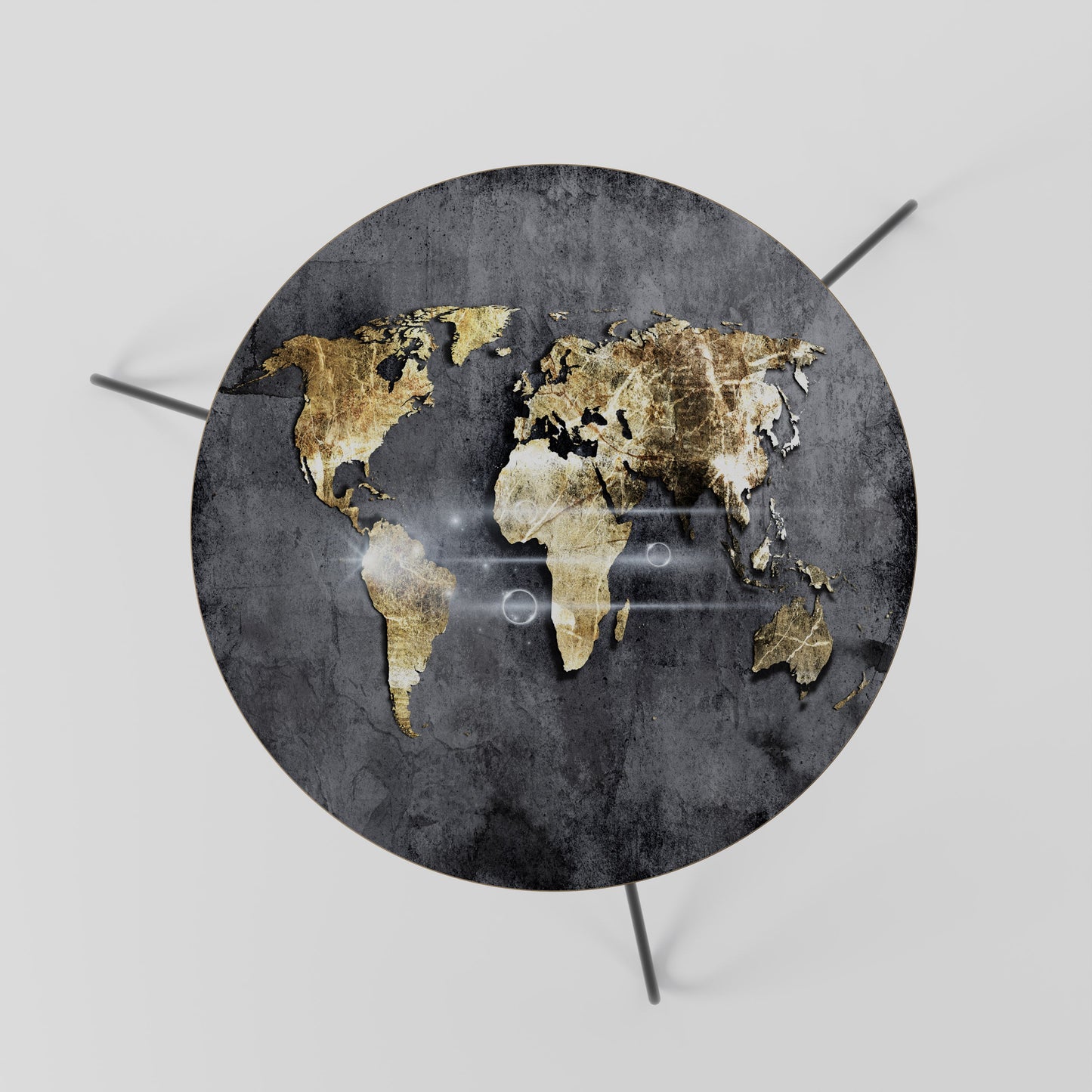 Tavolino da caffè SHIMMERING EARTH MAP 60