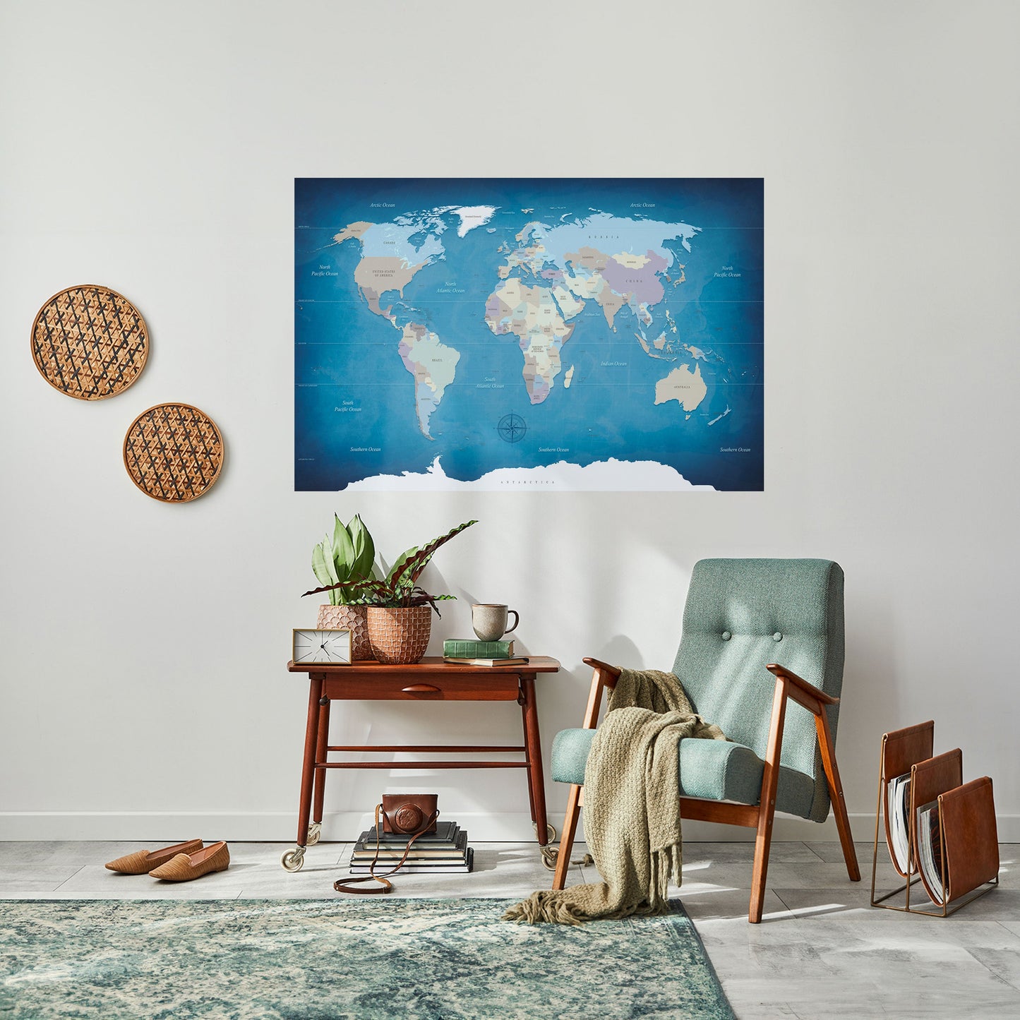 MAPPA DELLA SCOPERTA Poster orizzontale staccabile e attaccabile